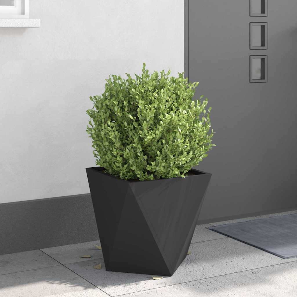 Planter Black 40 x 40 x 40 cm Steel