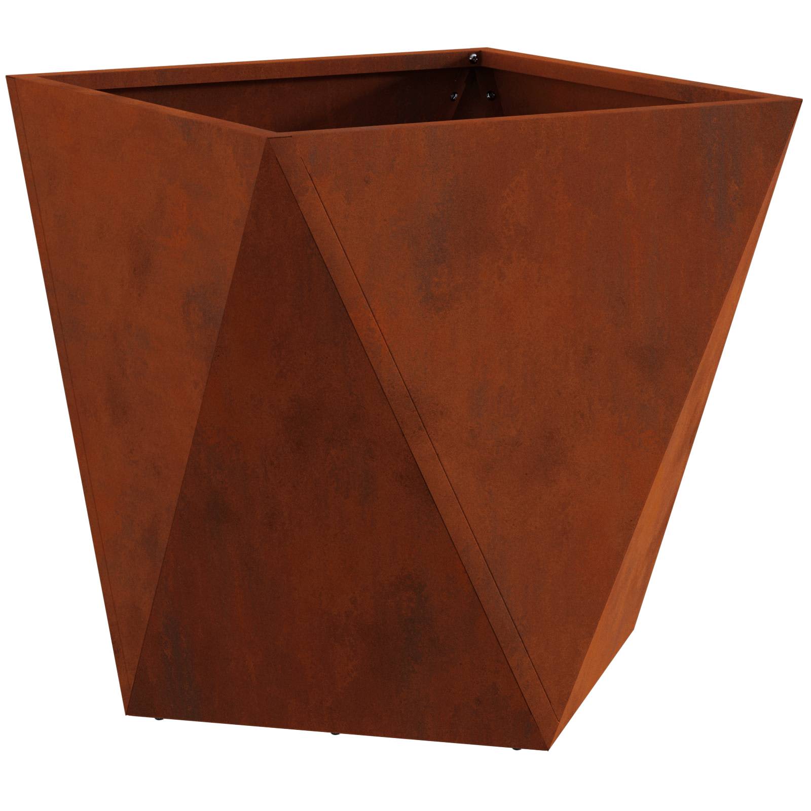 Planter Rusty 40 x 40 x 40 cm Weathering Steel