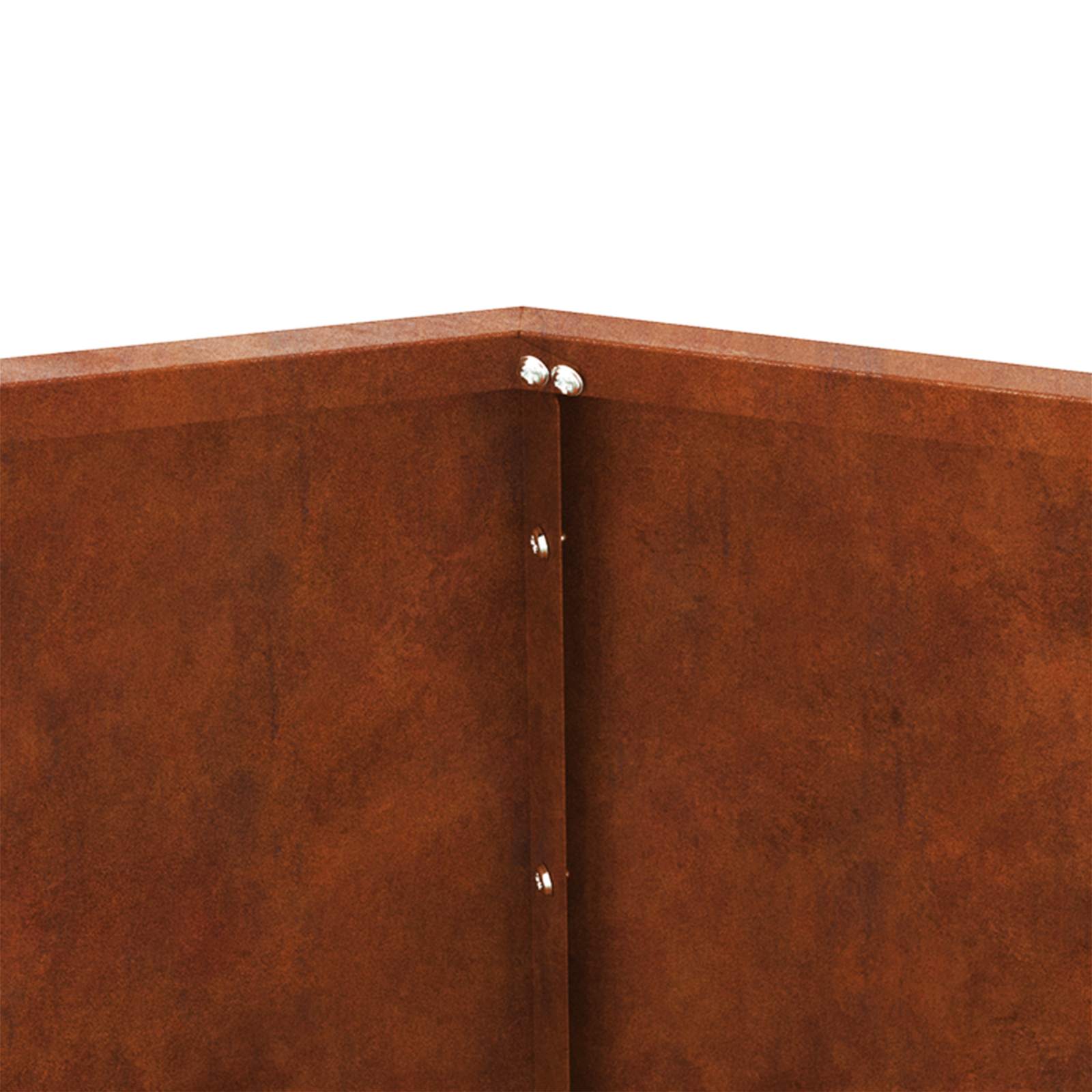 Planter 2 pcs Rusty 50 x 50 x 40 cm Weathering Steel