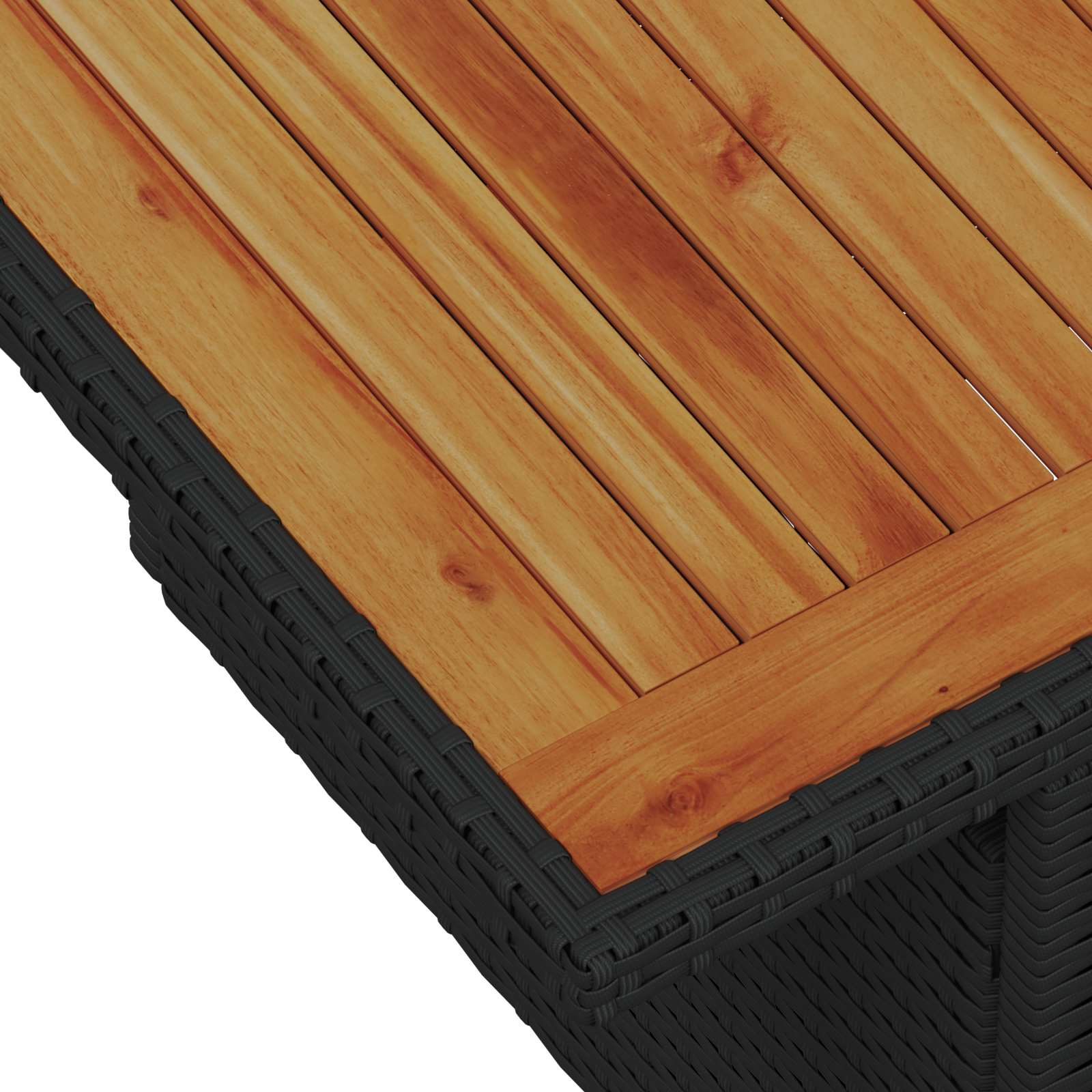 Garden Sofa Set with Storage 9 pcs Black Poly rattan