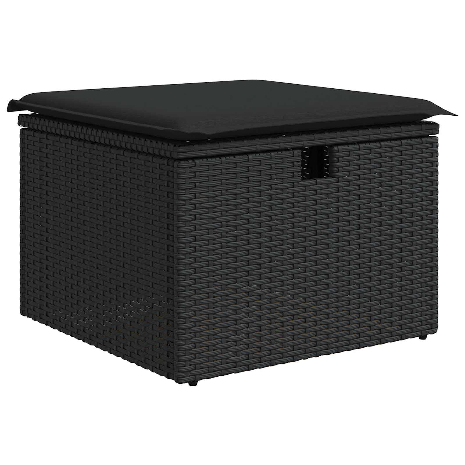 Garden Sofa Set 6 pcs Black 55 x 62 x 69 cm Poly rattan