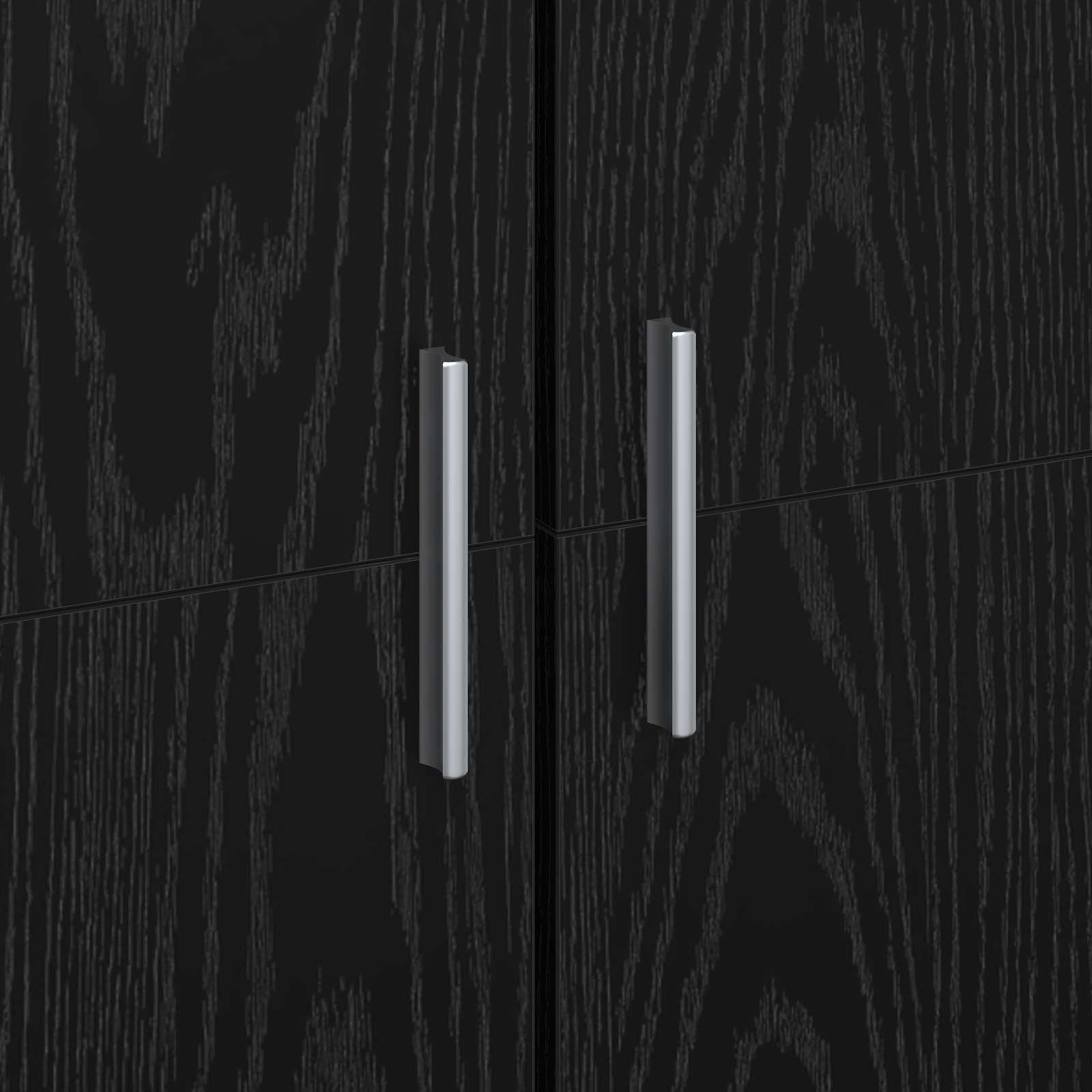 Highboard 70 x 33.5 x 180 cm Engineered Wood Black Oak