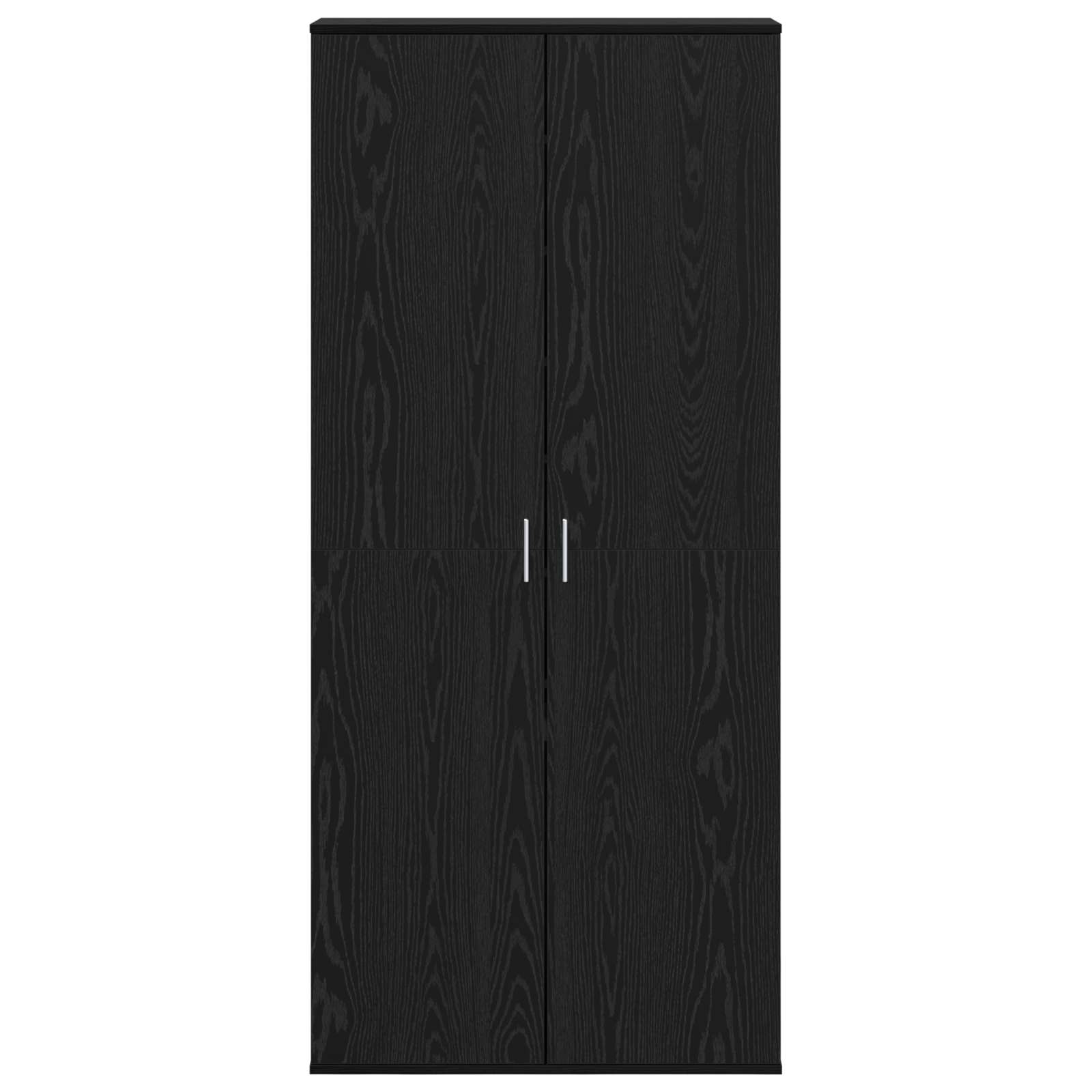 Highboard 80 x 39 x 178 cm Engineered Wood Black Oak
