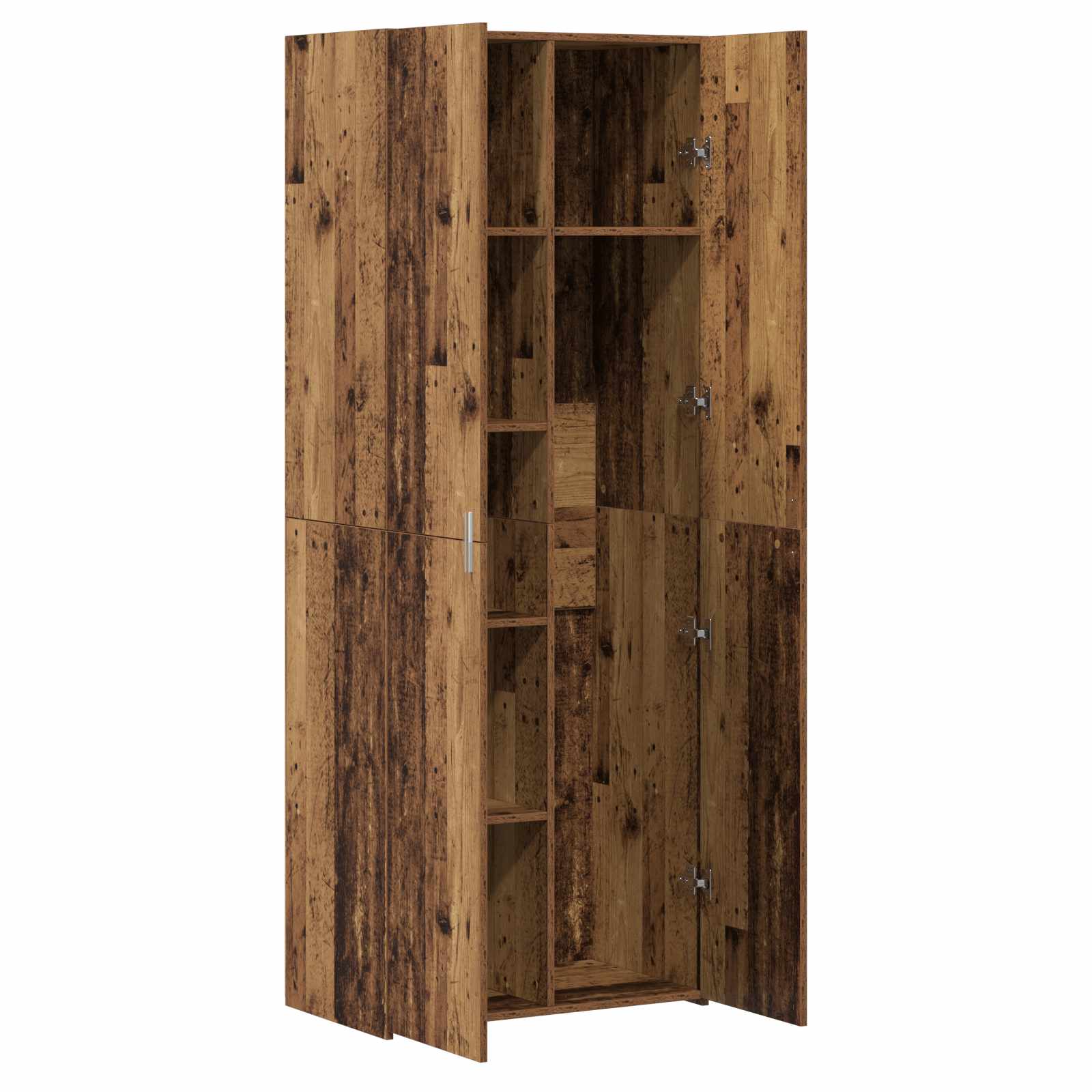 Highboard 2 pcs Old Wood 70 x 42,5 x 185 cm