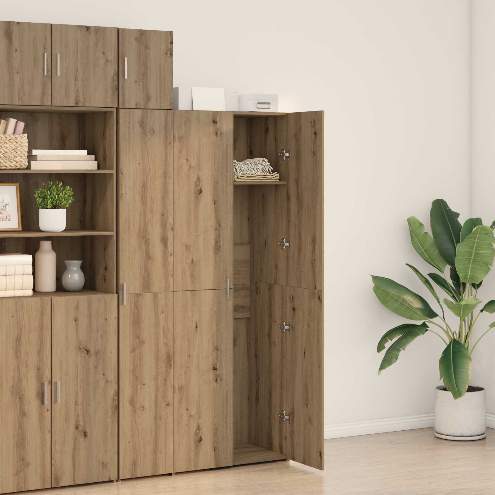 Highboard 2 pcs Artisan Oak 70 x 42,5 x 185 cm