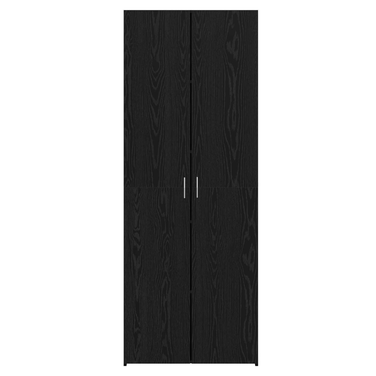 Highboard 2 pcs Black Oak 70 x 42,5 x 185 cm