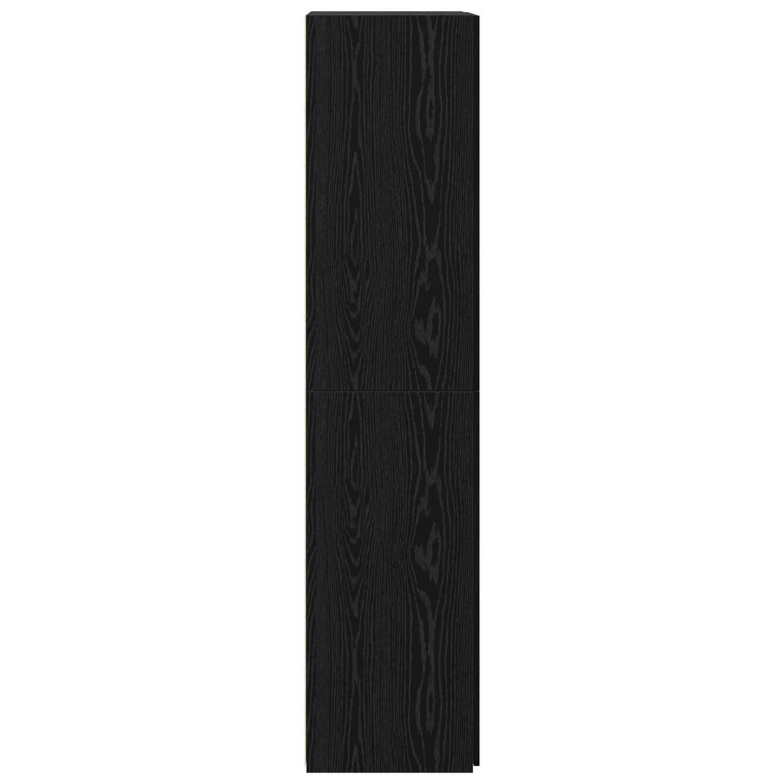 Highboard 2 pcs Black Oak 80 x 42 x 185 cm