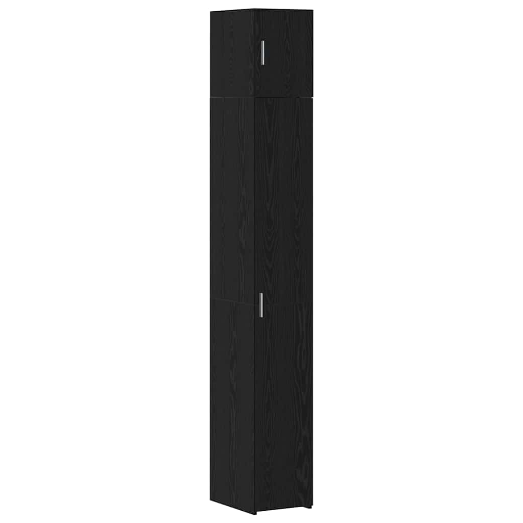 Storage Cabinet 2 pcs Black Oak 30 x 42,5 x 225 cm