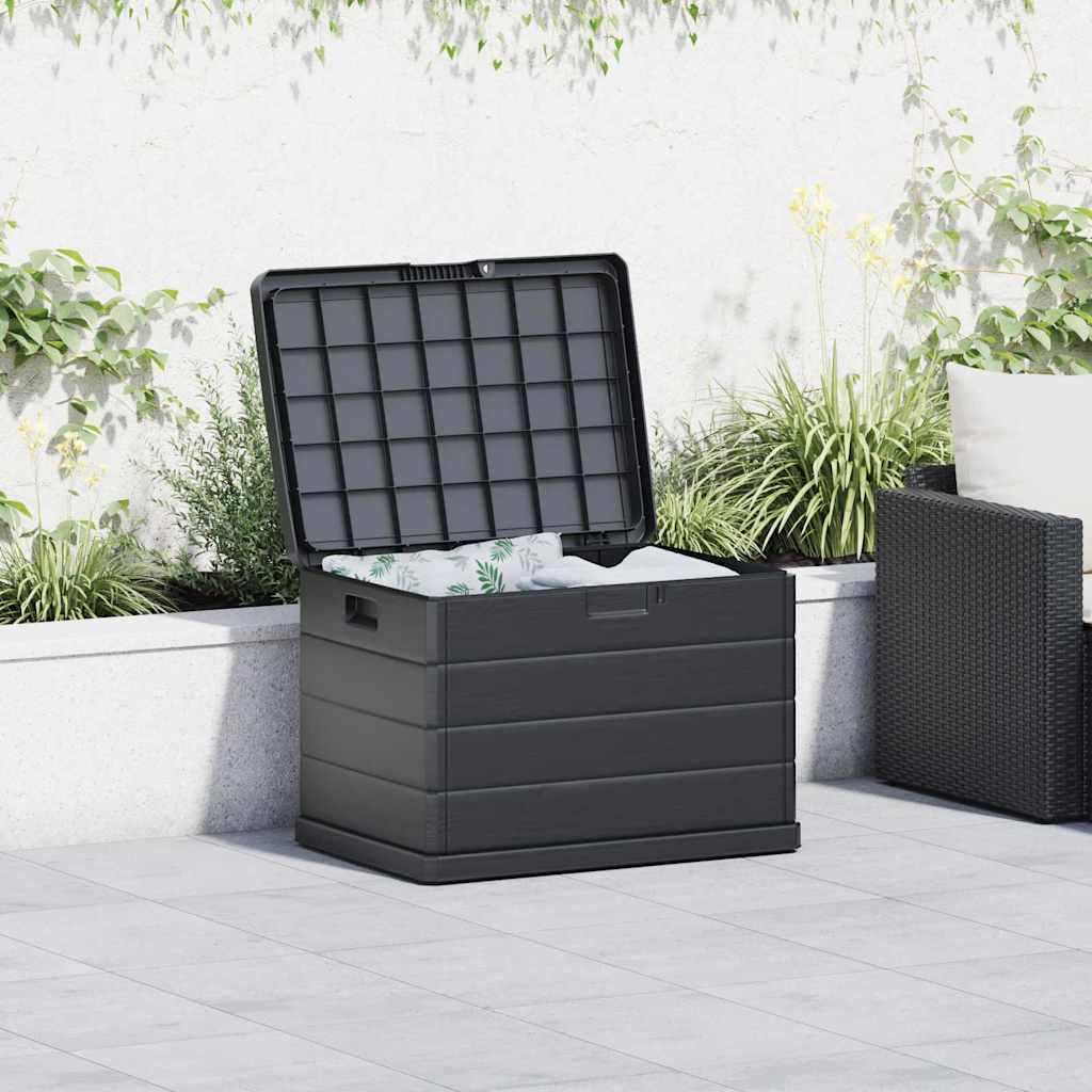 Garden Storage Box Anthracite 77,5 x 54,5 x 53 cm Plastic