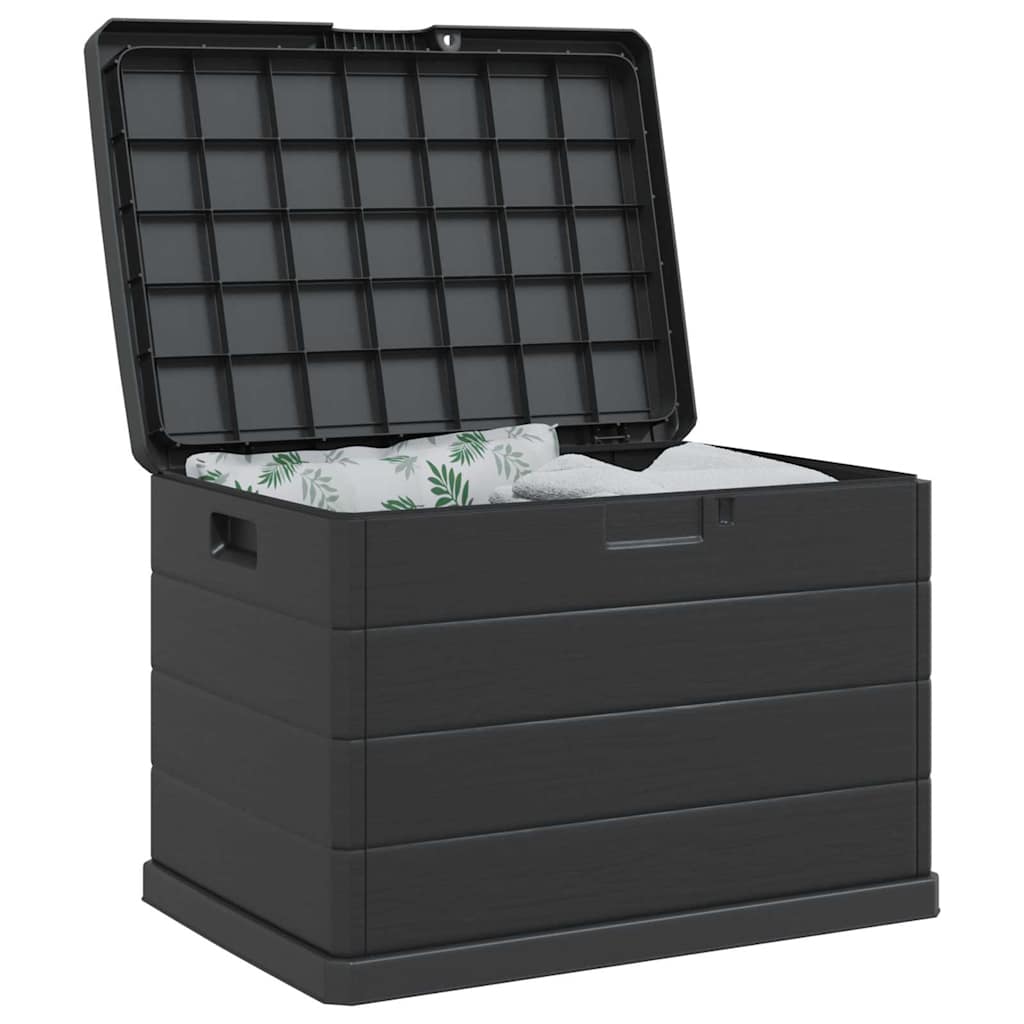 Garden Storage Box Anthracite 77,5 x 54,5 x 53 cm Plastic