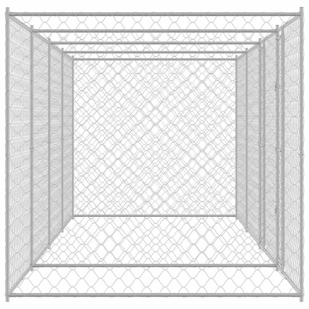 Dog Cage Silver 600 x 200 x 200 cm Galvanised Steel