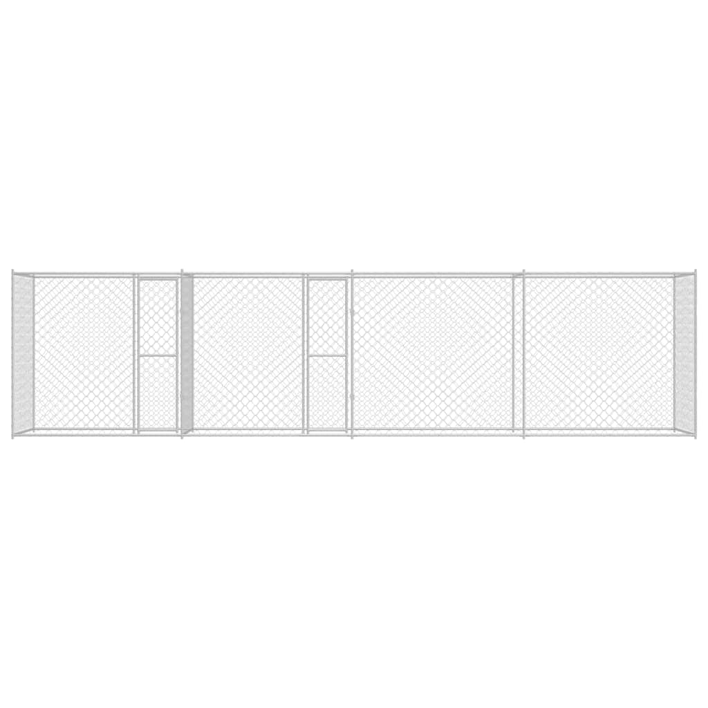 Dog Cage Silver 800 x 200 x 200 cm Galvanised Steel