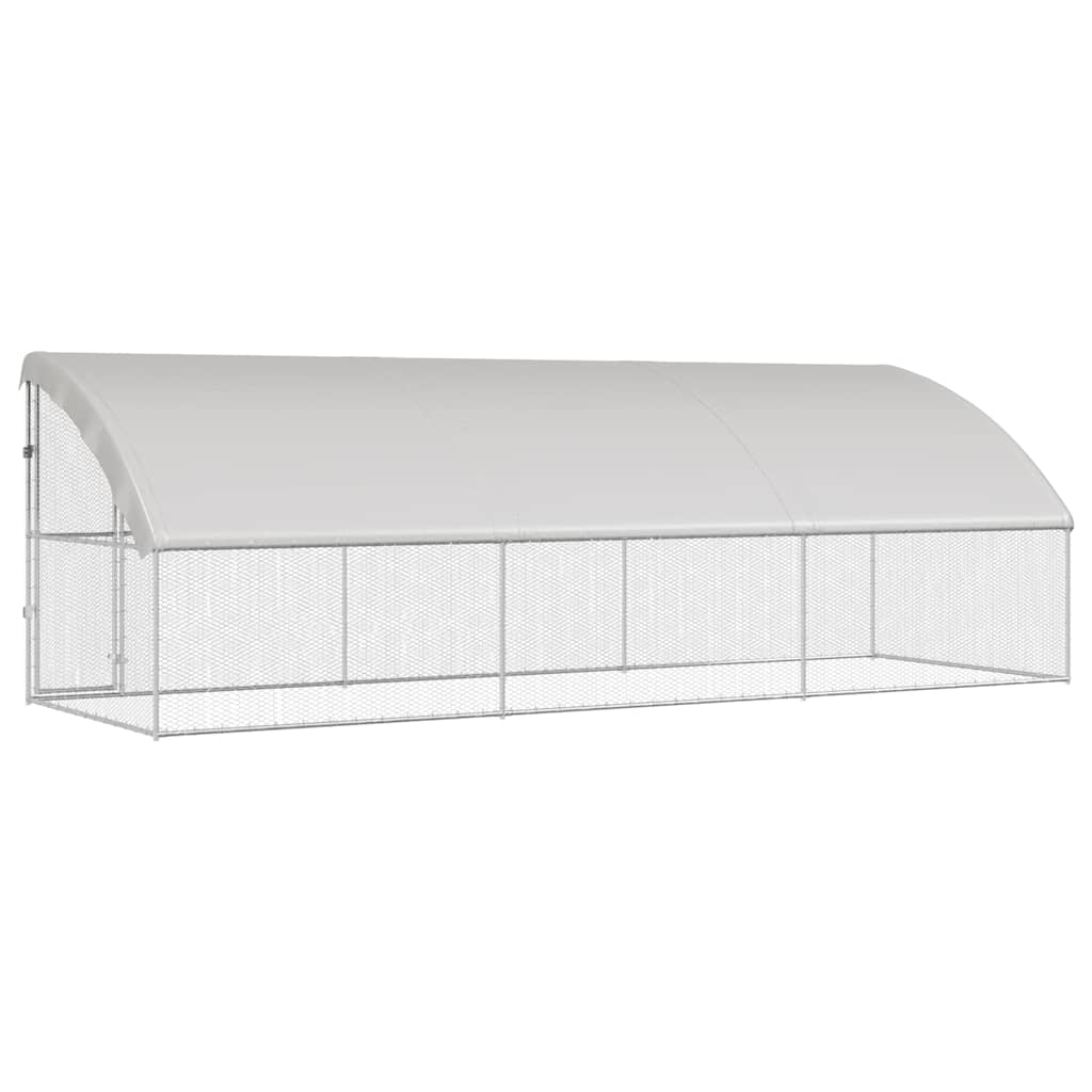 Chicken Cage 3 pcs Silver 600 x 200 x 200 cm Galvanised Steel