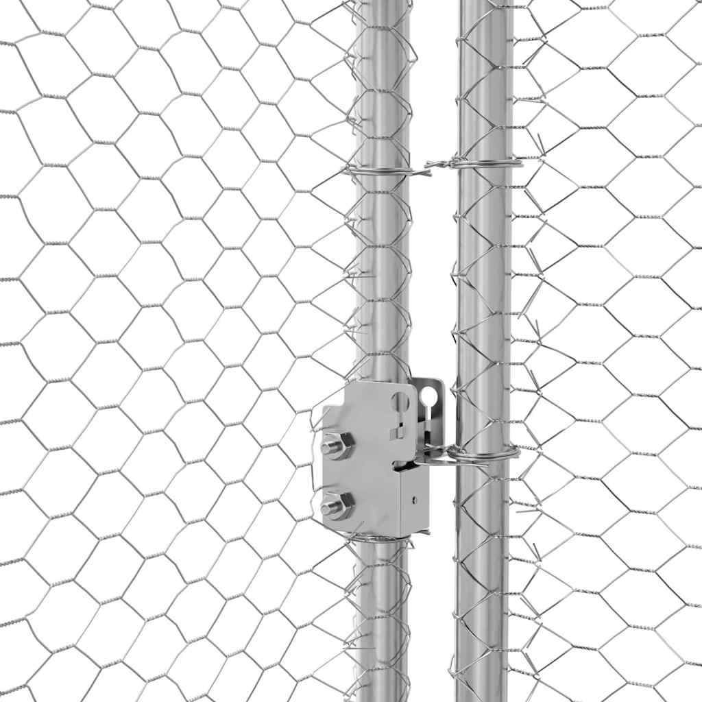 Chicken Cage Silver 2 x 2 x 2 m Galvanised Steel