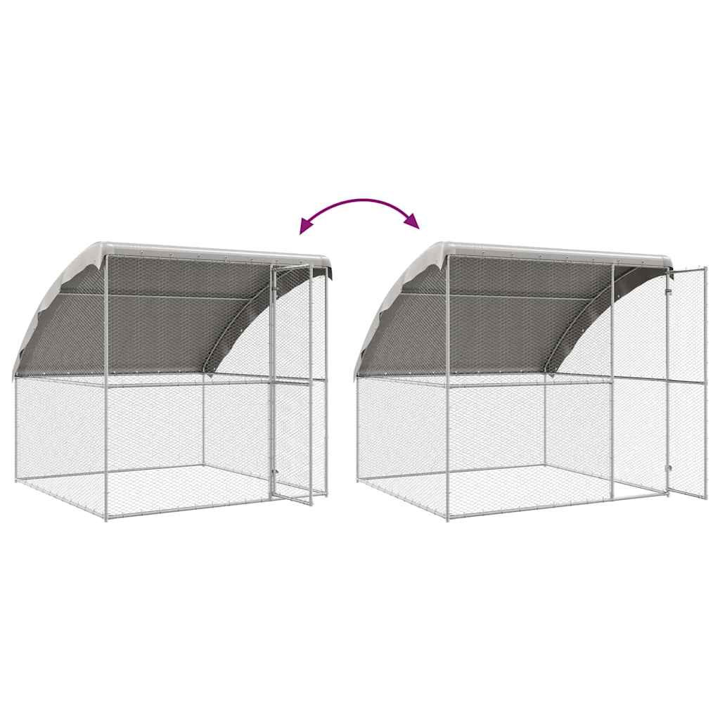Chicken Cage Silver 2 x 2 x 2 m Galvanised Steel