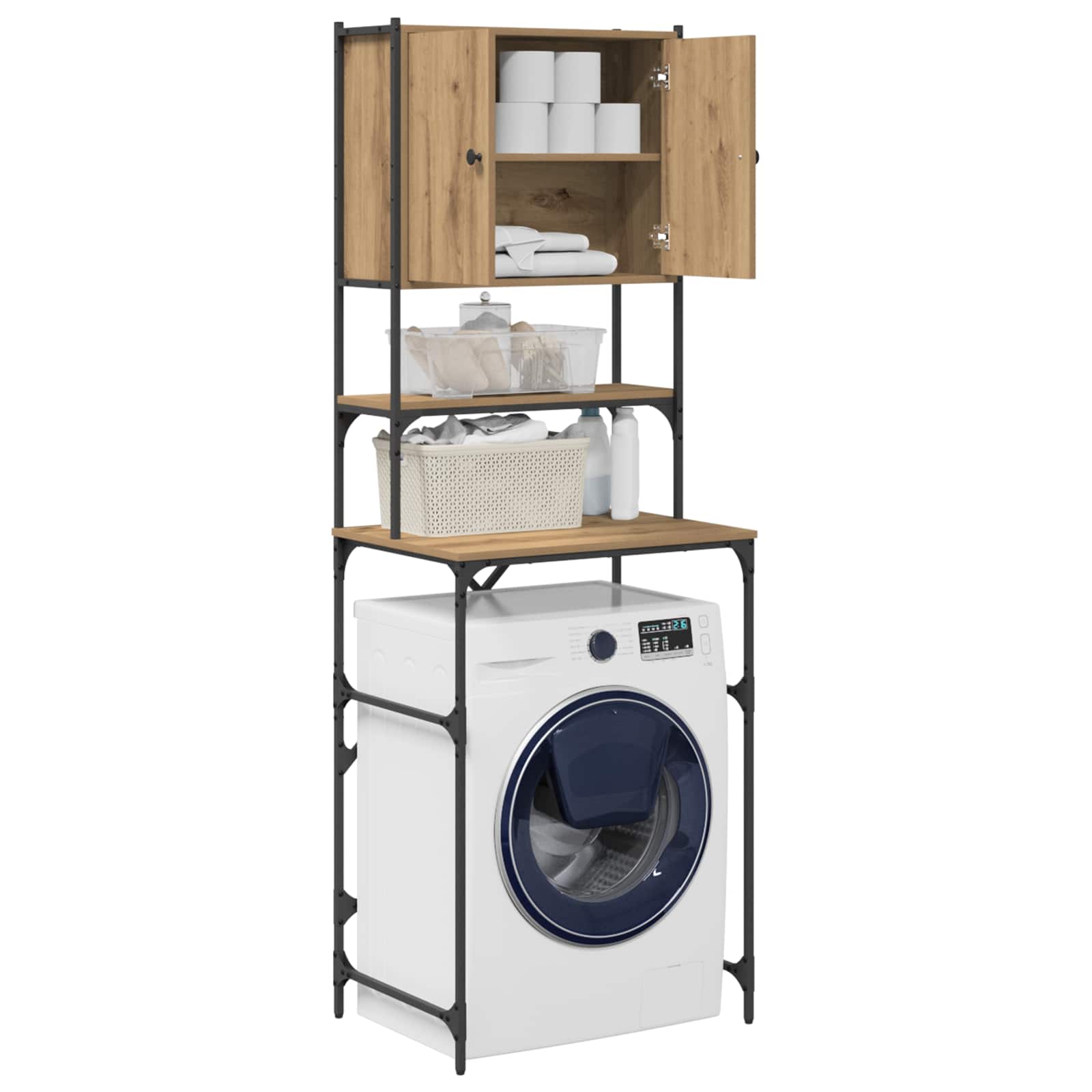 Washing Machine Cabinet Artisan Oak 68 x 48,5 x 194 cm