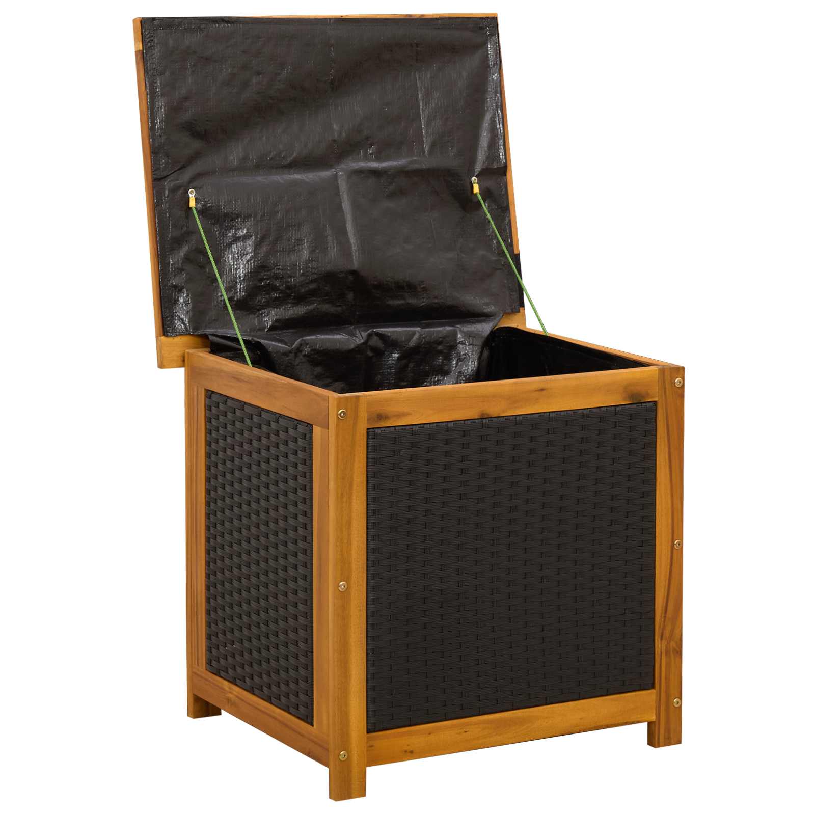 Garden Storage Box 185 L Solid Acacia Wood 60 x 50 x 56 cm