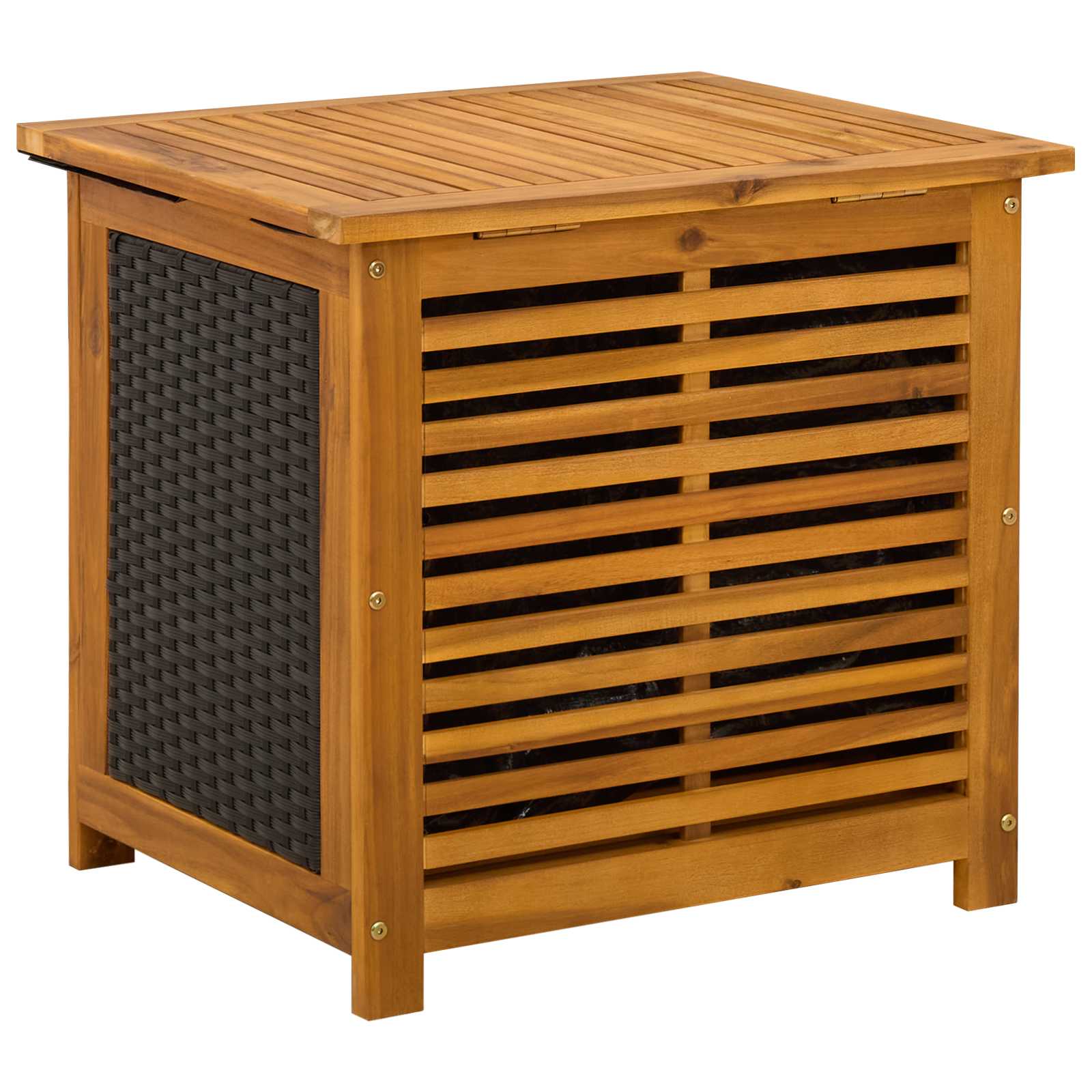 Garden Storage Box 185 L Solid Acacia Wood 60 x 50 x 56 cm