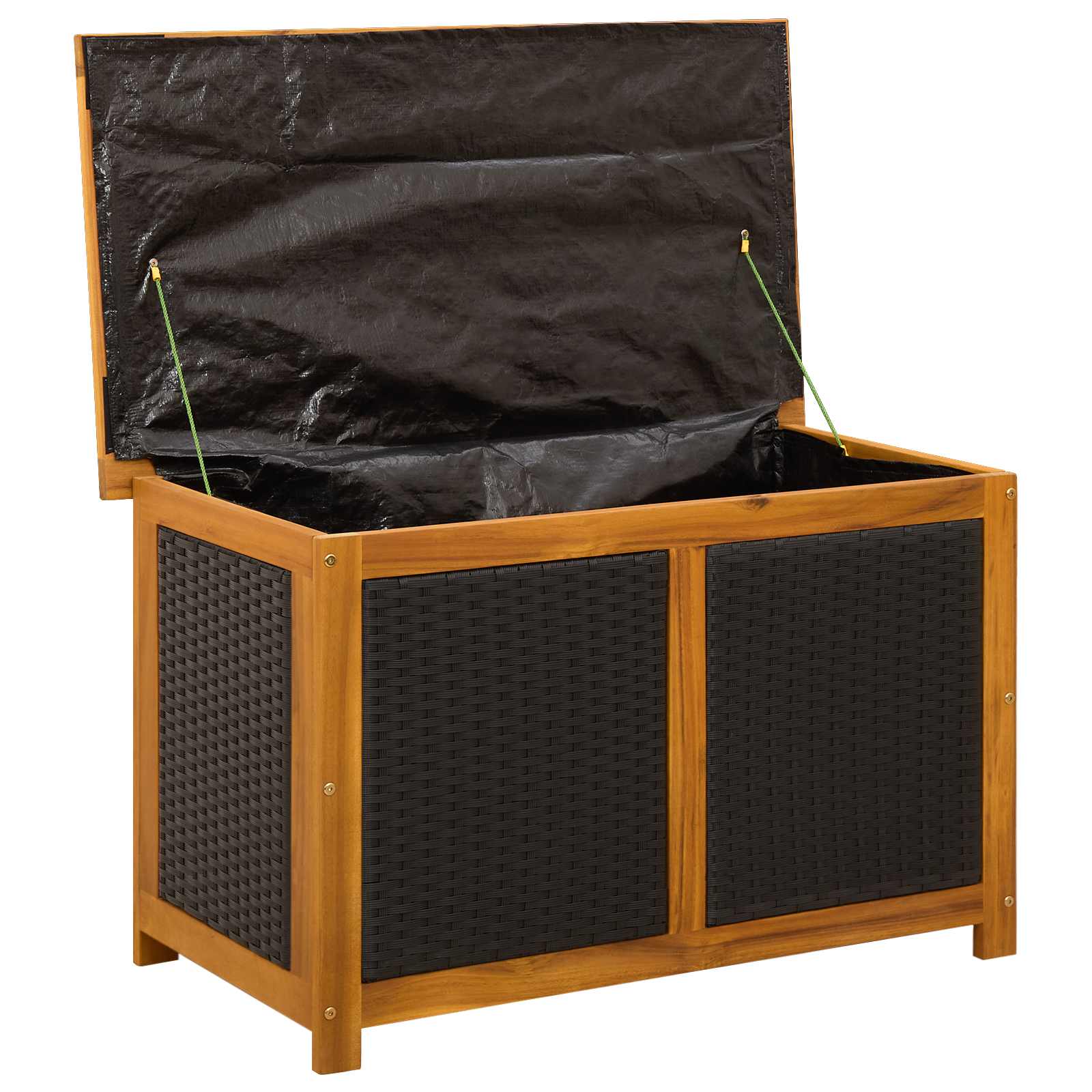 Garden Storage Box 185 L Solid Acacia Wood 90 x 50 x 56 cm