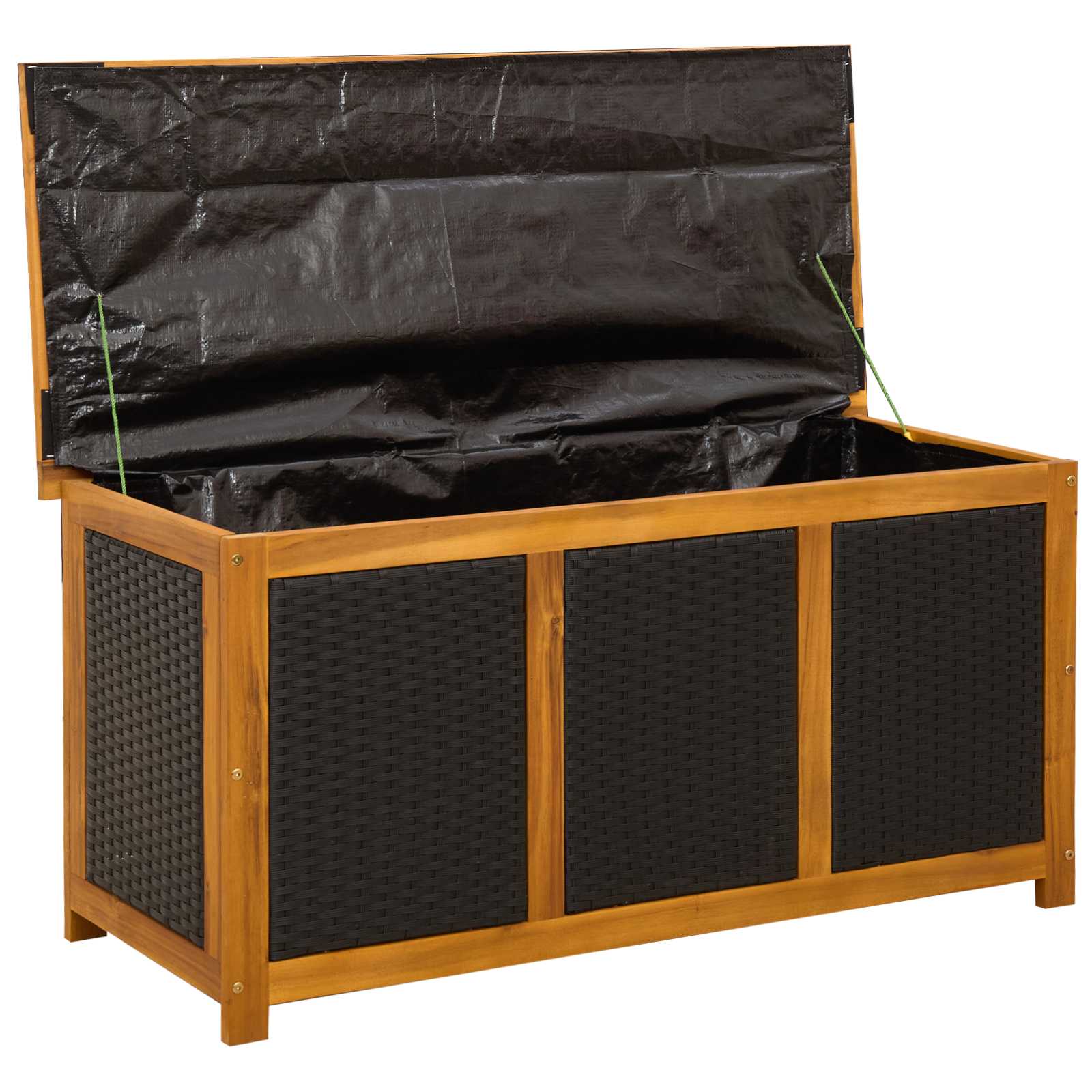 Garden Storage Box 185 L Solid Acacia Wood 113 x 50 x 56 cm