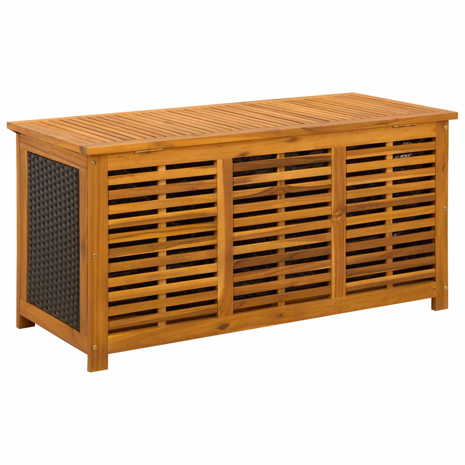 Garden Storage Box 185 L Solid Acacia Wood 113 x 50 x 56 cm