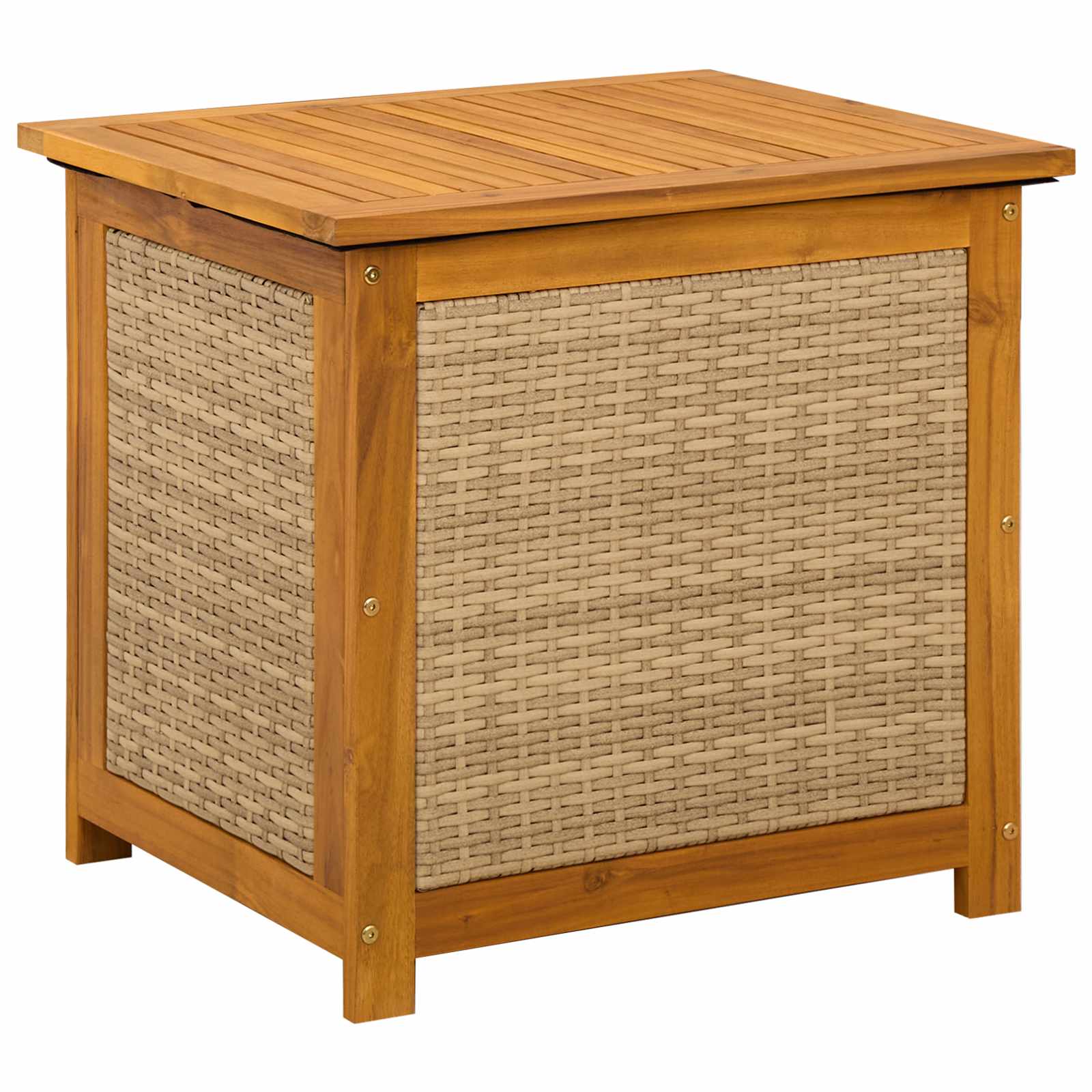Garden Storage Box 185 L Solid Acacia Wood 60 x 50 x 56 cm