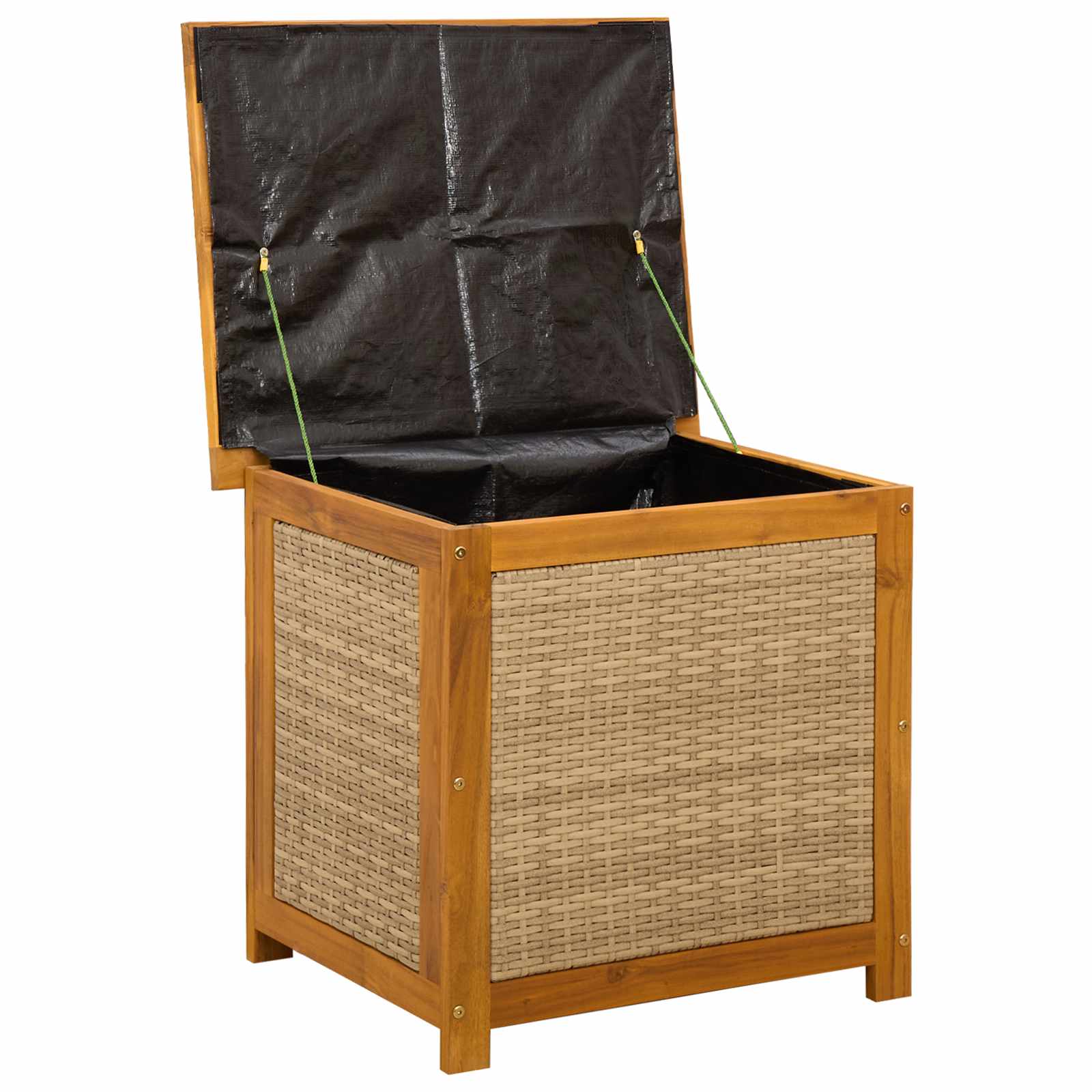 Garden Storage Box 185 L Solid Acacia Wood 60 x 50 x 56 cm