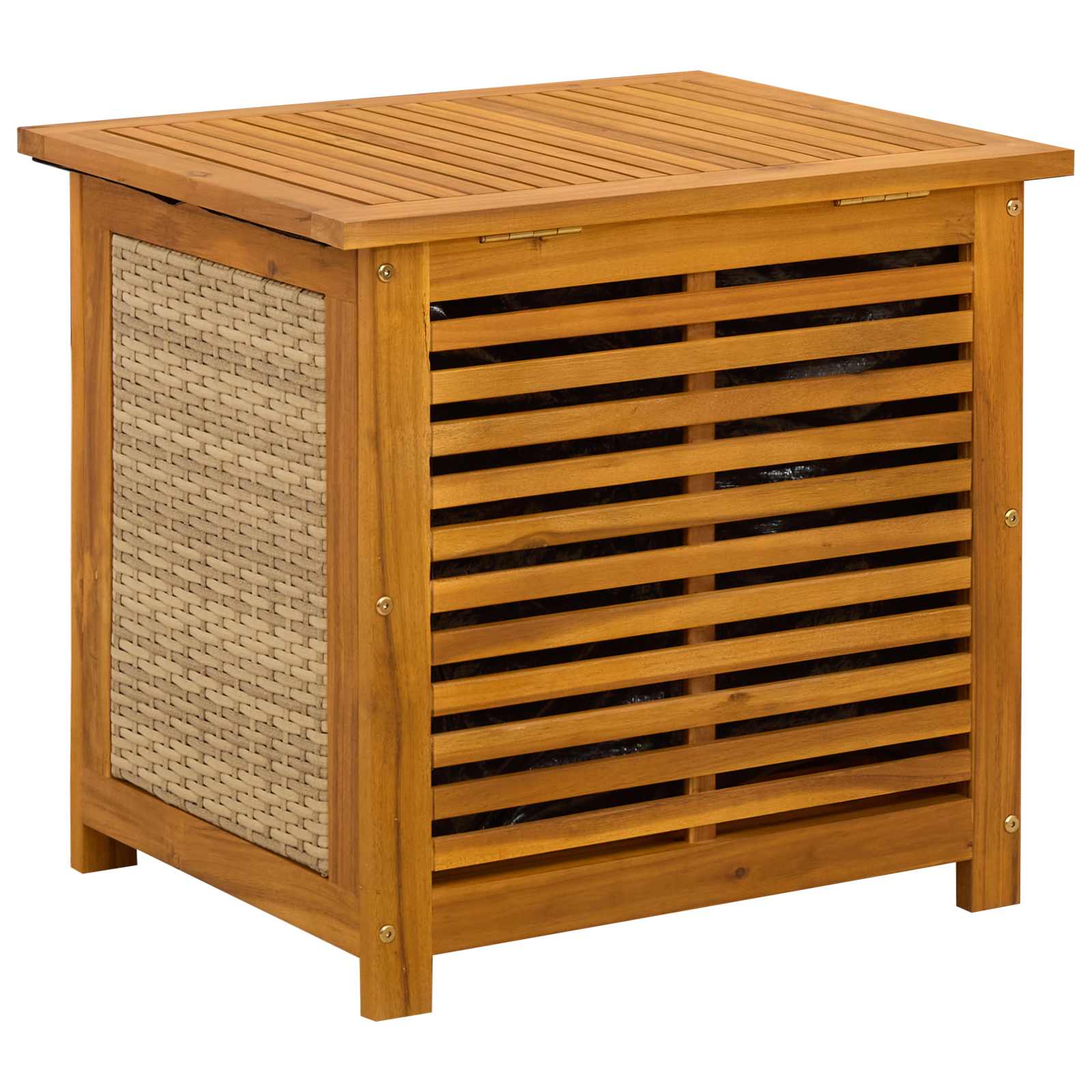 Garden Storage Box 185 L Solid Acacia Wood 60 x 50 x 56 cm
