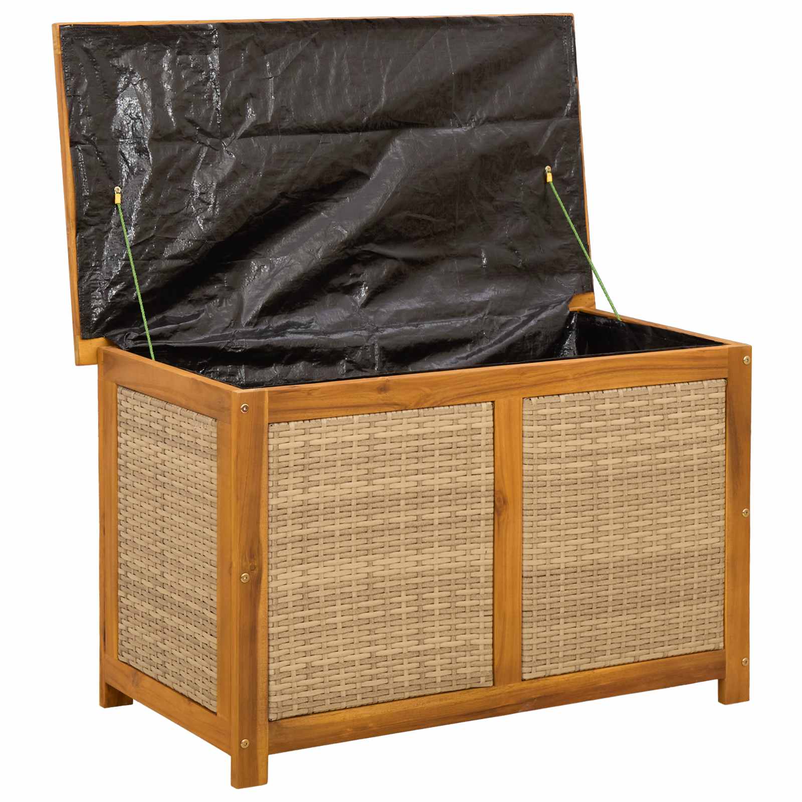 Garden Storage Box 185 L Solid Acacia Wood 90 x 50 x 56 cm