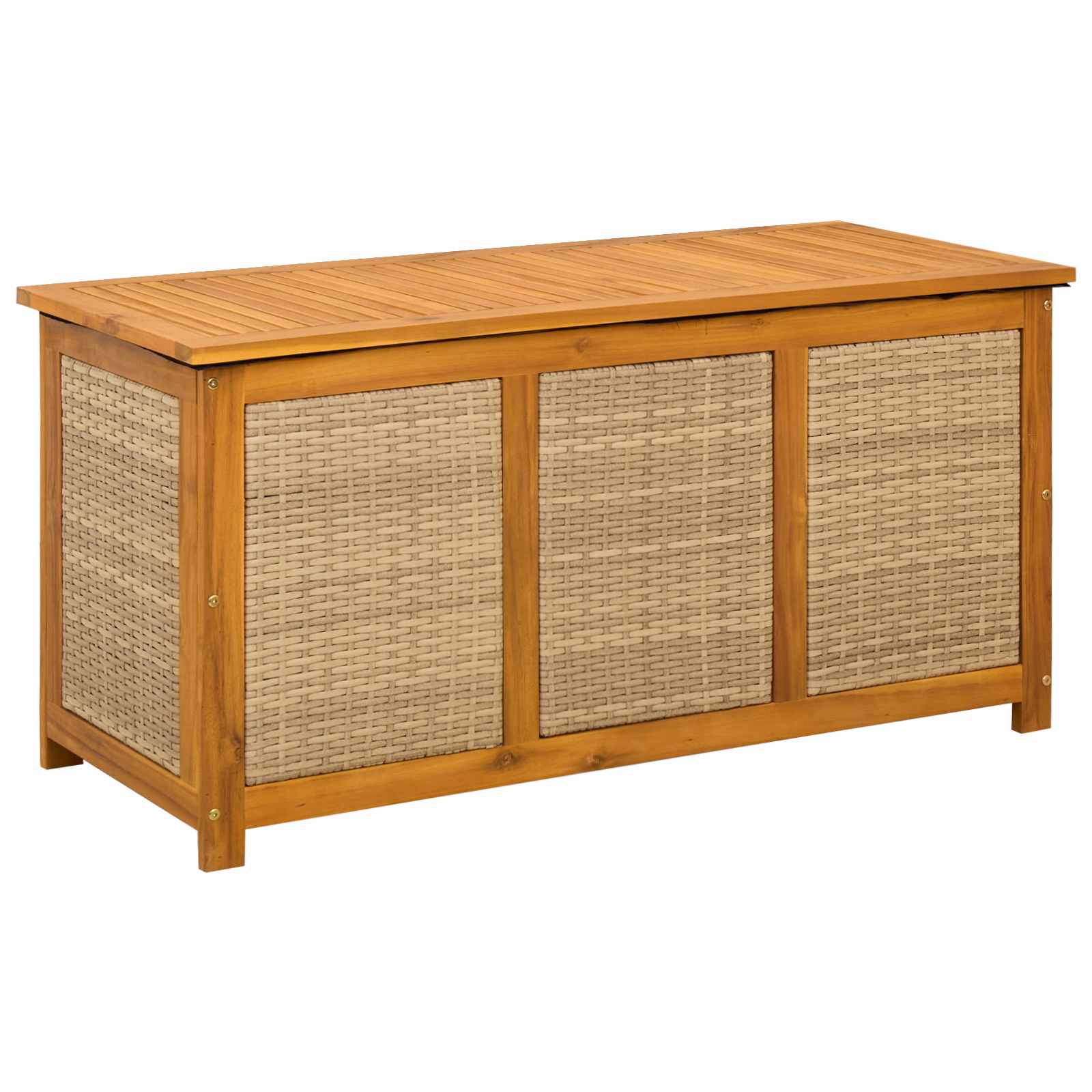 Garden Storage Box 185 L Solid Acacia Wood 113 x 50 x 56 cm