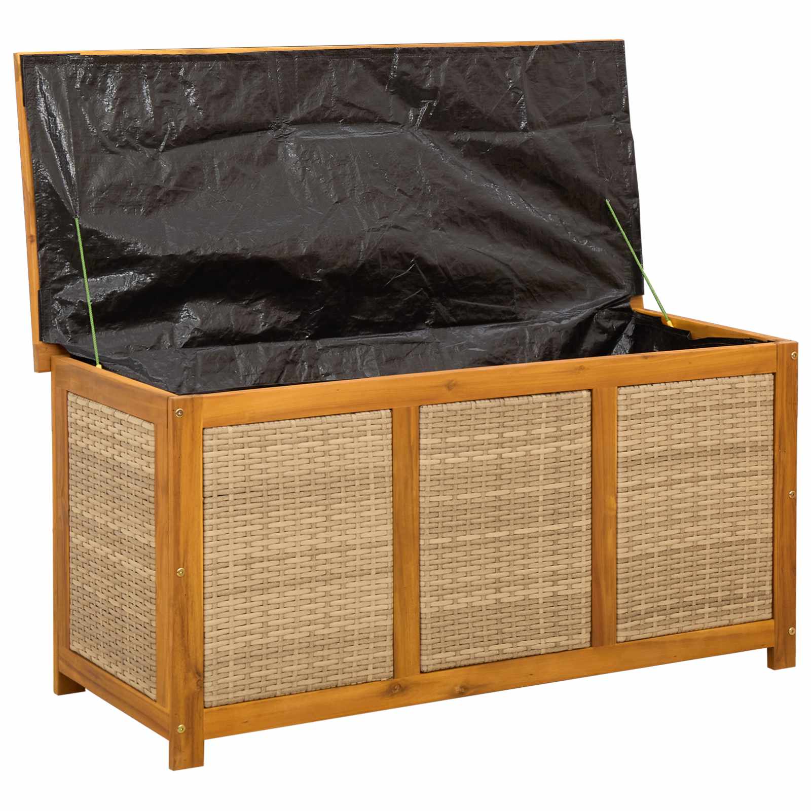 Garden Storage Box 185 L Solid Acacia Wood 113 x 50 x 56 cm