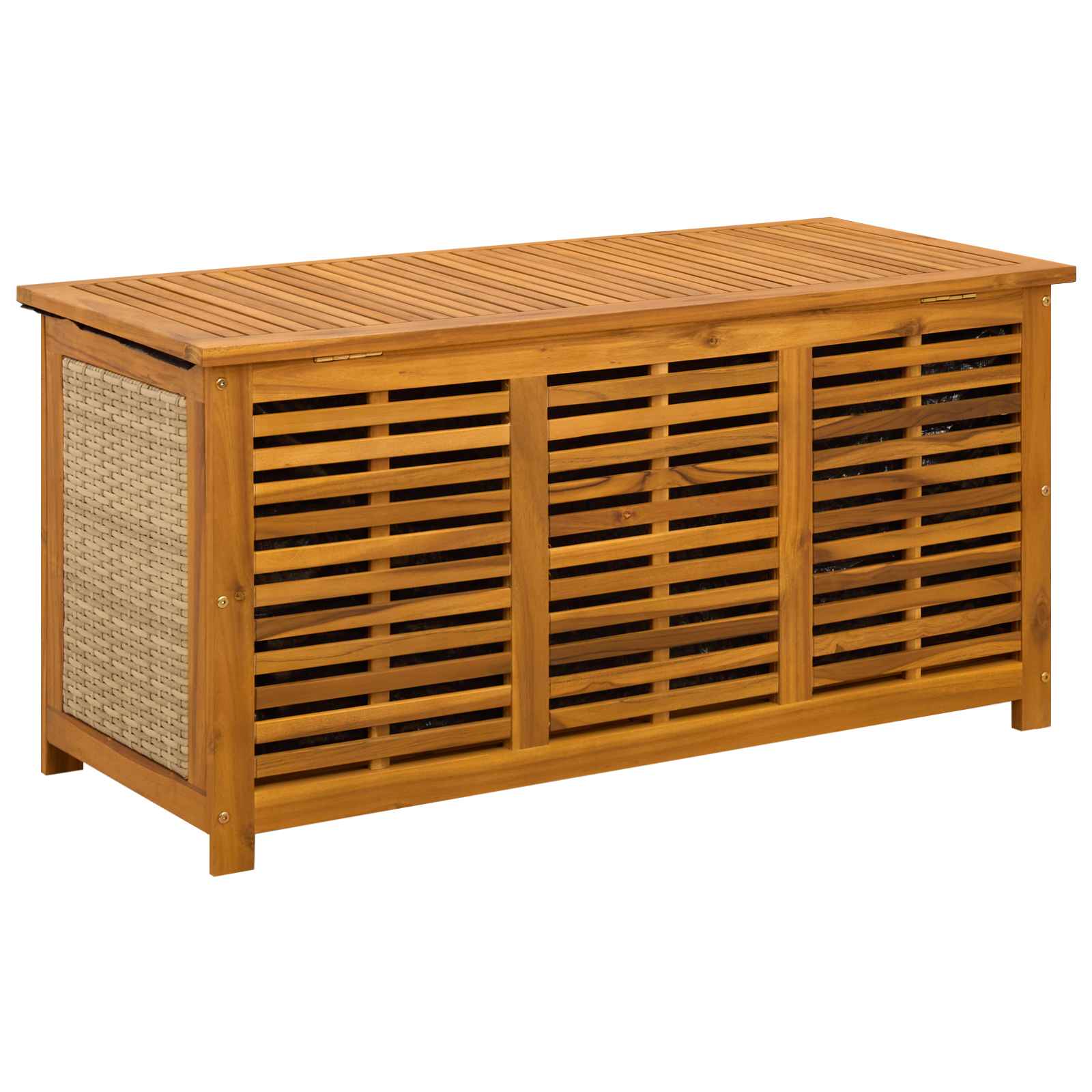 Garden Storage Box 185 L Solid Acacia Wood 113 x 50 x 56 cm