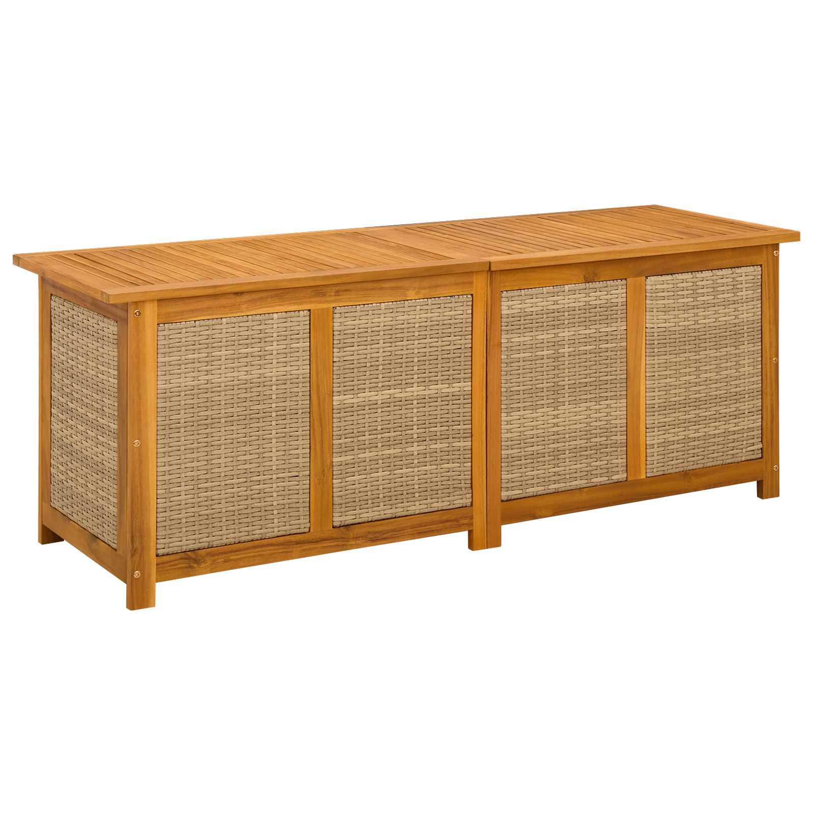 Garden Storage Box 185 L Solid Acacia Wood 150 x 50 x 56 cm