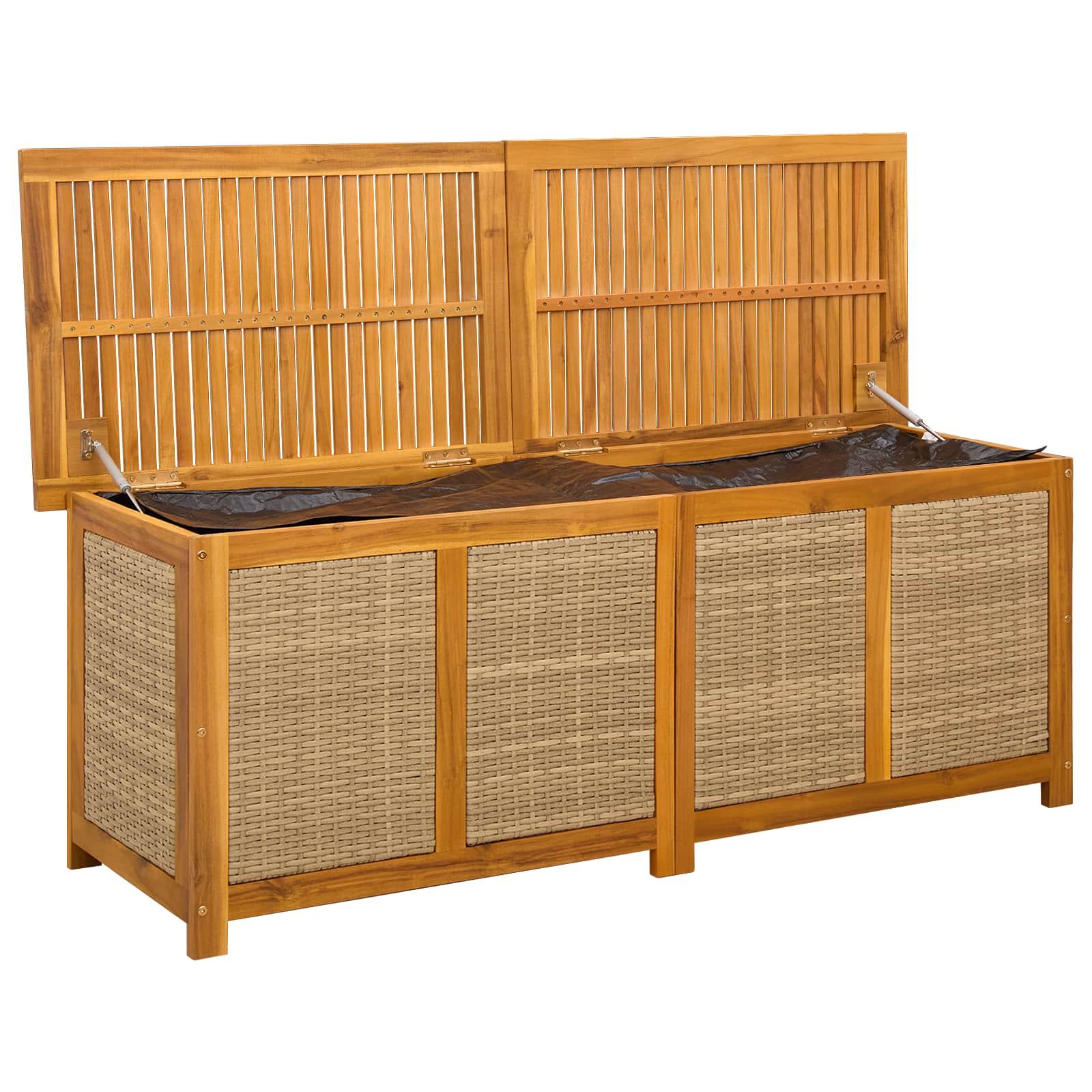 Garden Storage Box 185 L Solid Acacia Wood 150 x 50 x 56 cm