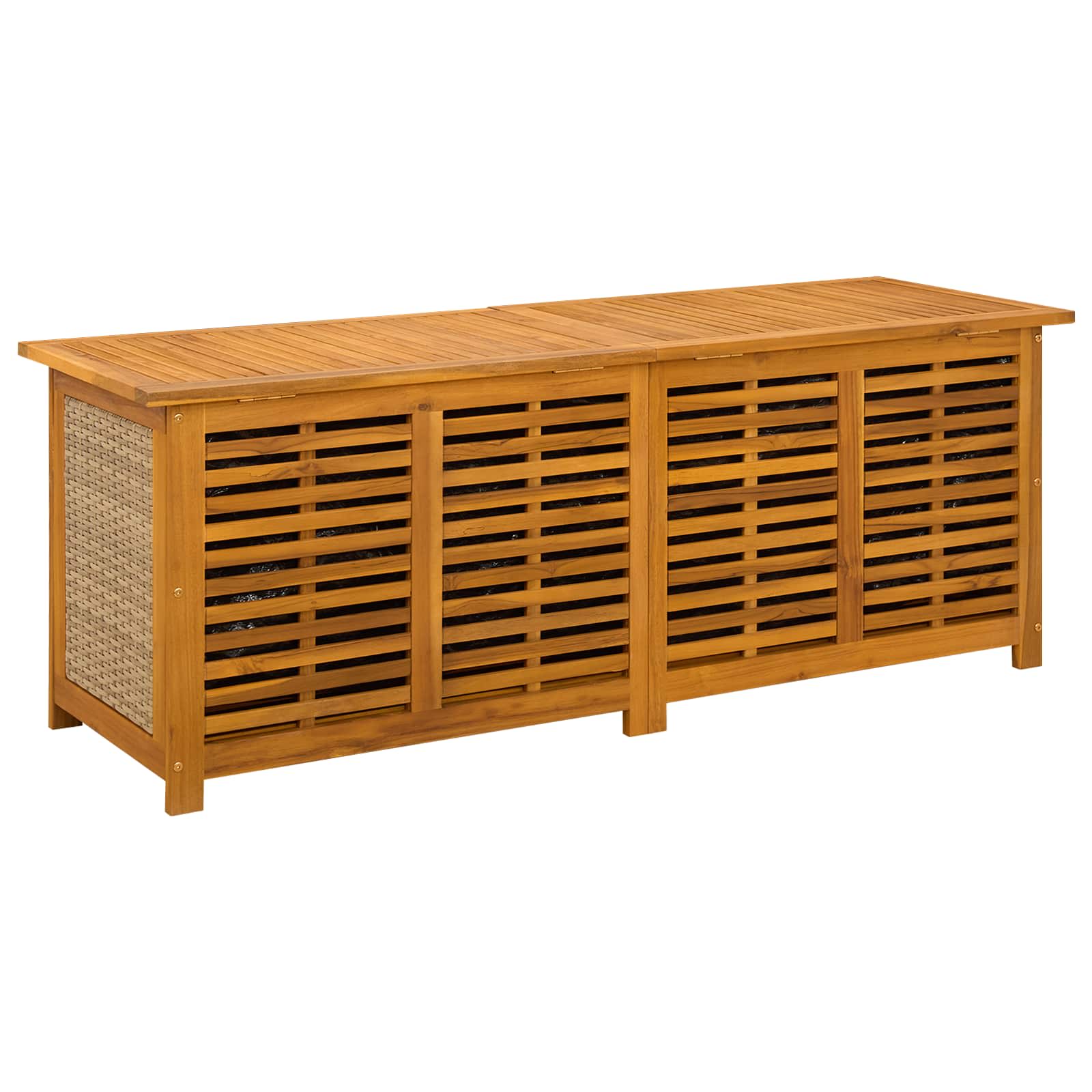 Garden Storage Box 185 L Solid Acacia Wood 150 x 50 x 56 cm