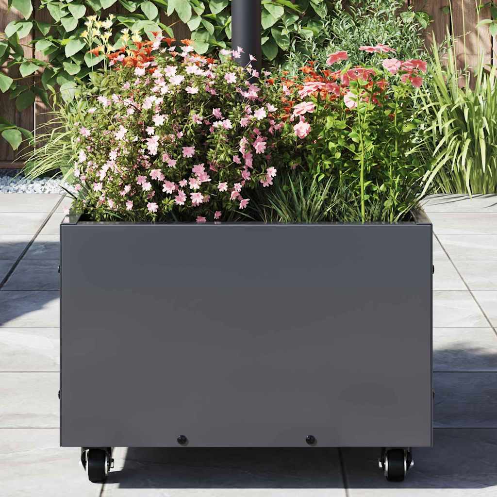 Parasol Base Manual Anthracite 45 x 45 x 45 cm Steel