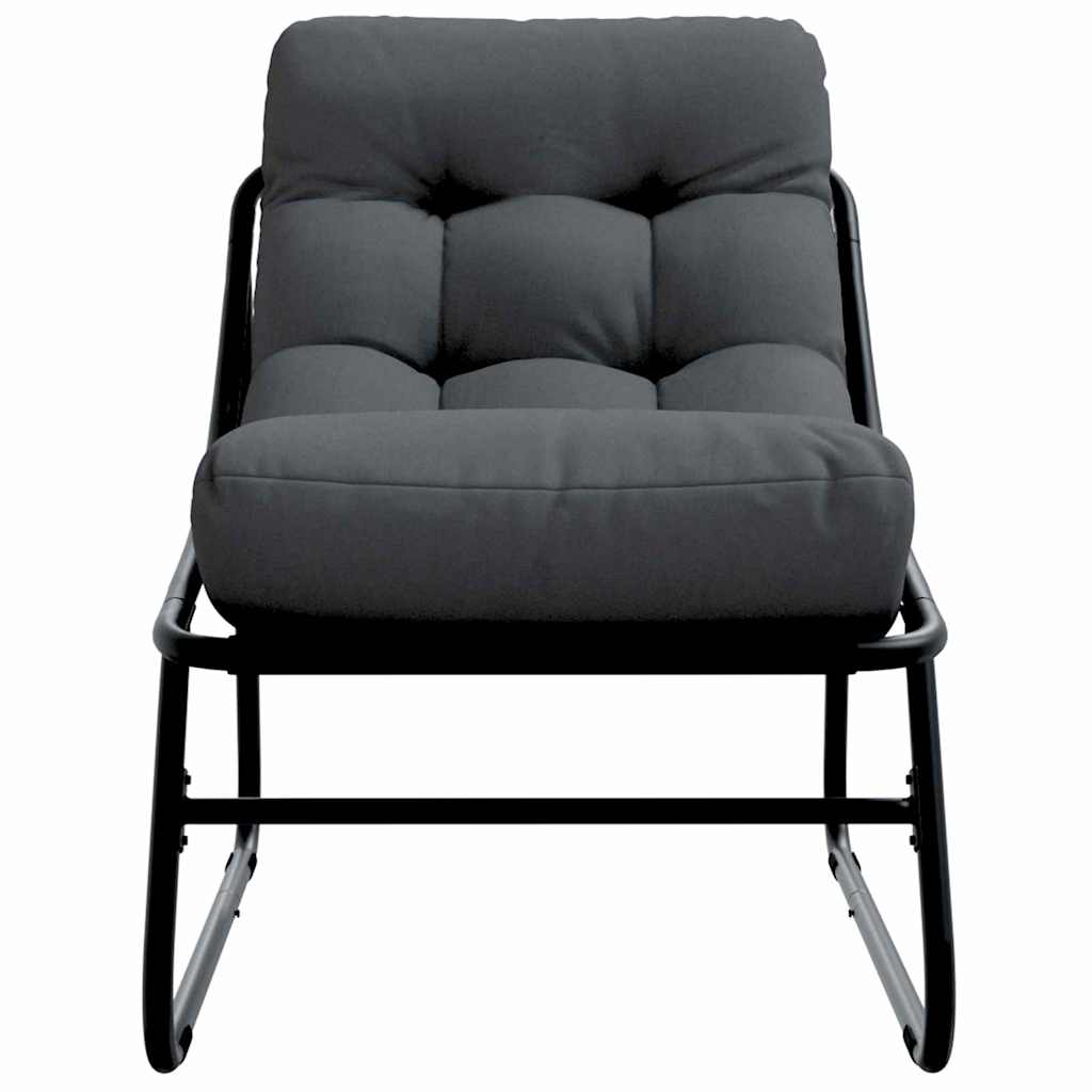 Garden Furniture 2 pcs Black Powder-Coated Steel