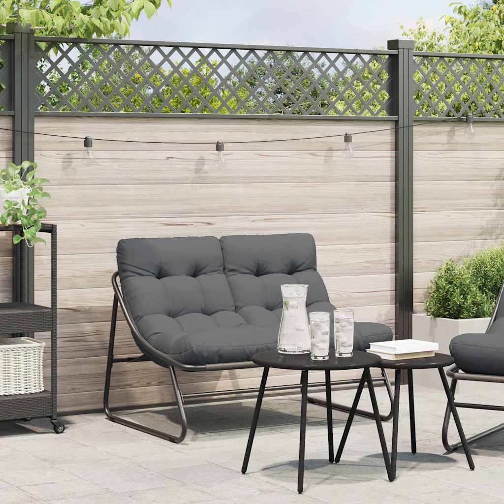 Garden Furniture Black 110 x 81 x 71 cm Powder-Coated Steel
