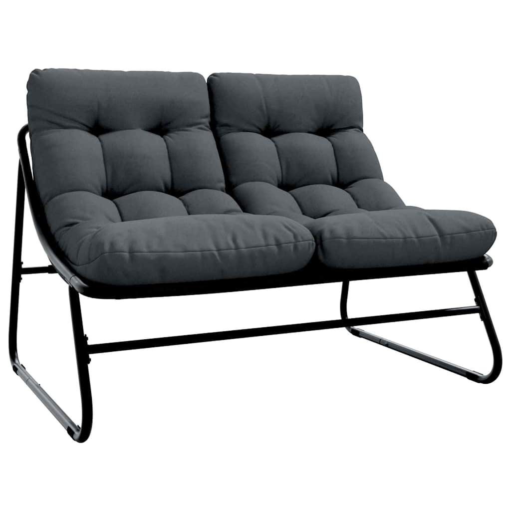 Garden Furniture Black Powder-Coated Steel