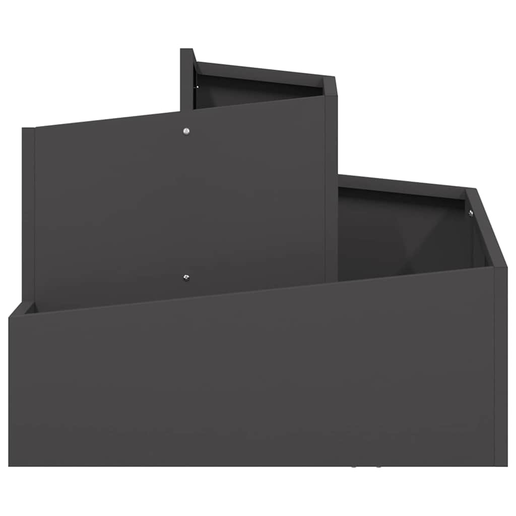 Garden Planter Black 60 x 60 x 50 cm Cold-rolled Steel