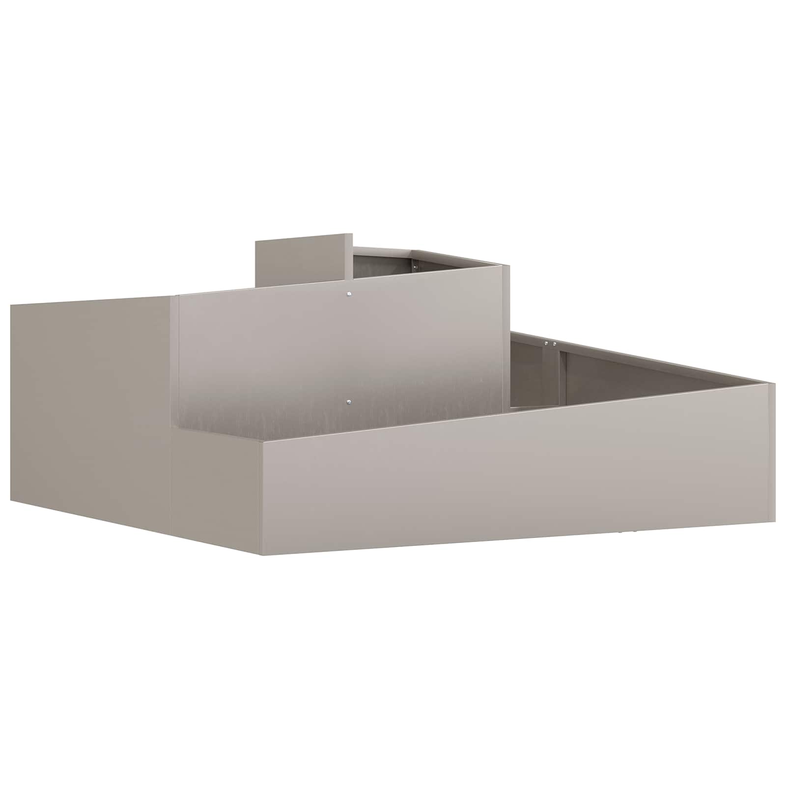 Garden Planter Brown 100 x 100 x 50 cm Weathering Steel