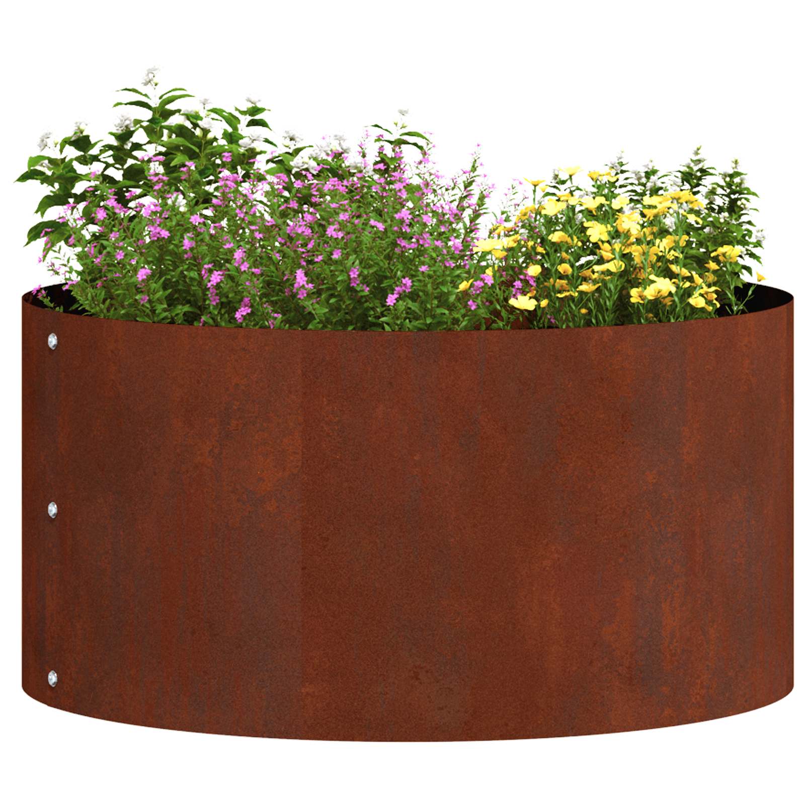 Planter Ring 5 pcs Rusty 40 x 40 x 20 cm Weathering Steel