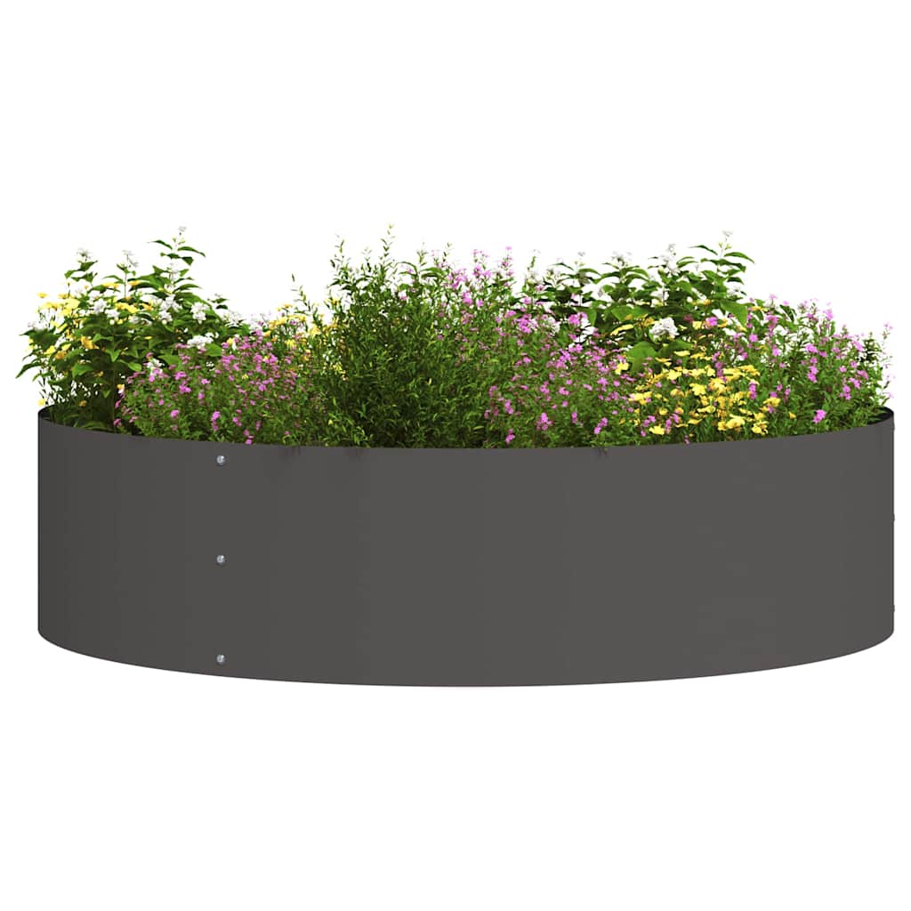 Planter Ring 5 pcs Black 80 x 80 x 20 cm Cold-rolled Steel