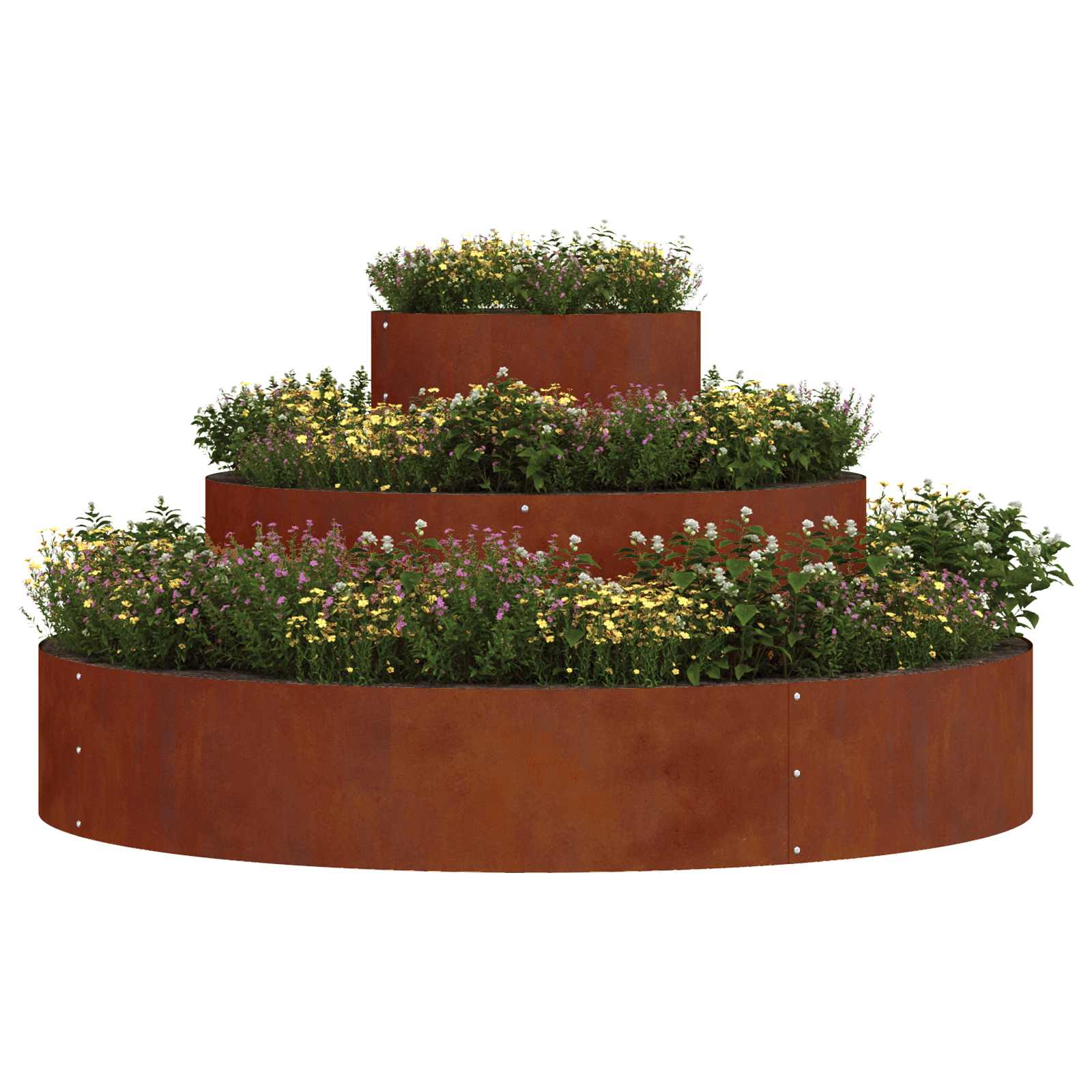 Garden Planter Rusty 120 x 120 x 20 cm Weathering Steel