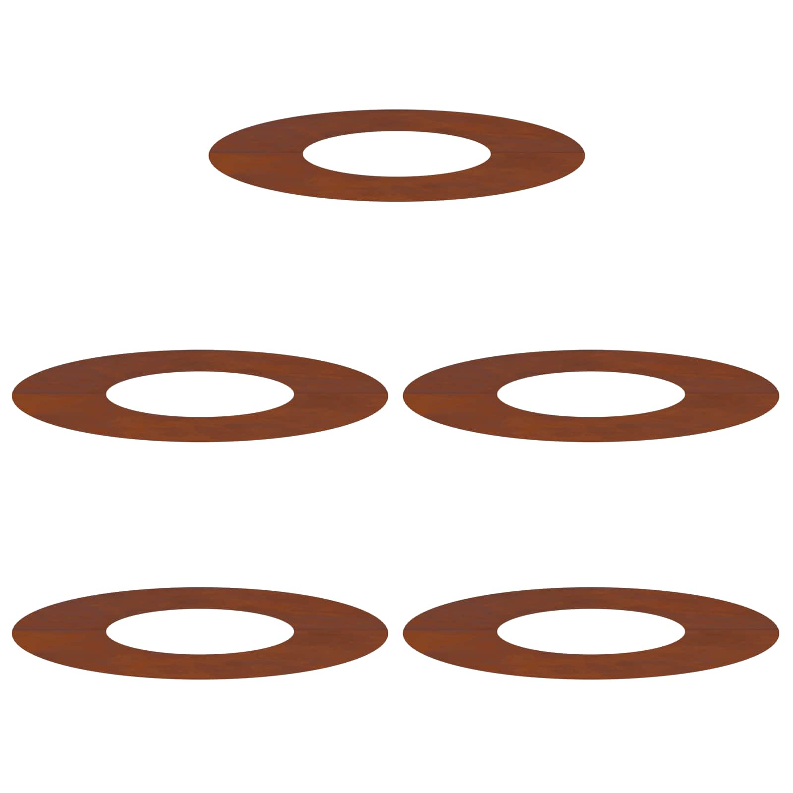suitable for Flat Tree Rings 5 pcs Brown Ø30 / 60 cm