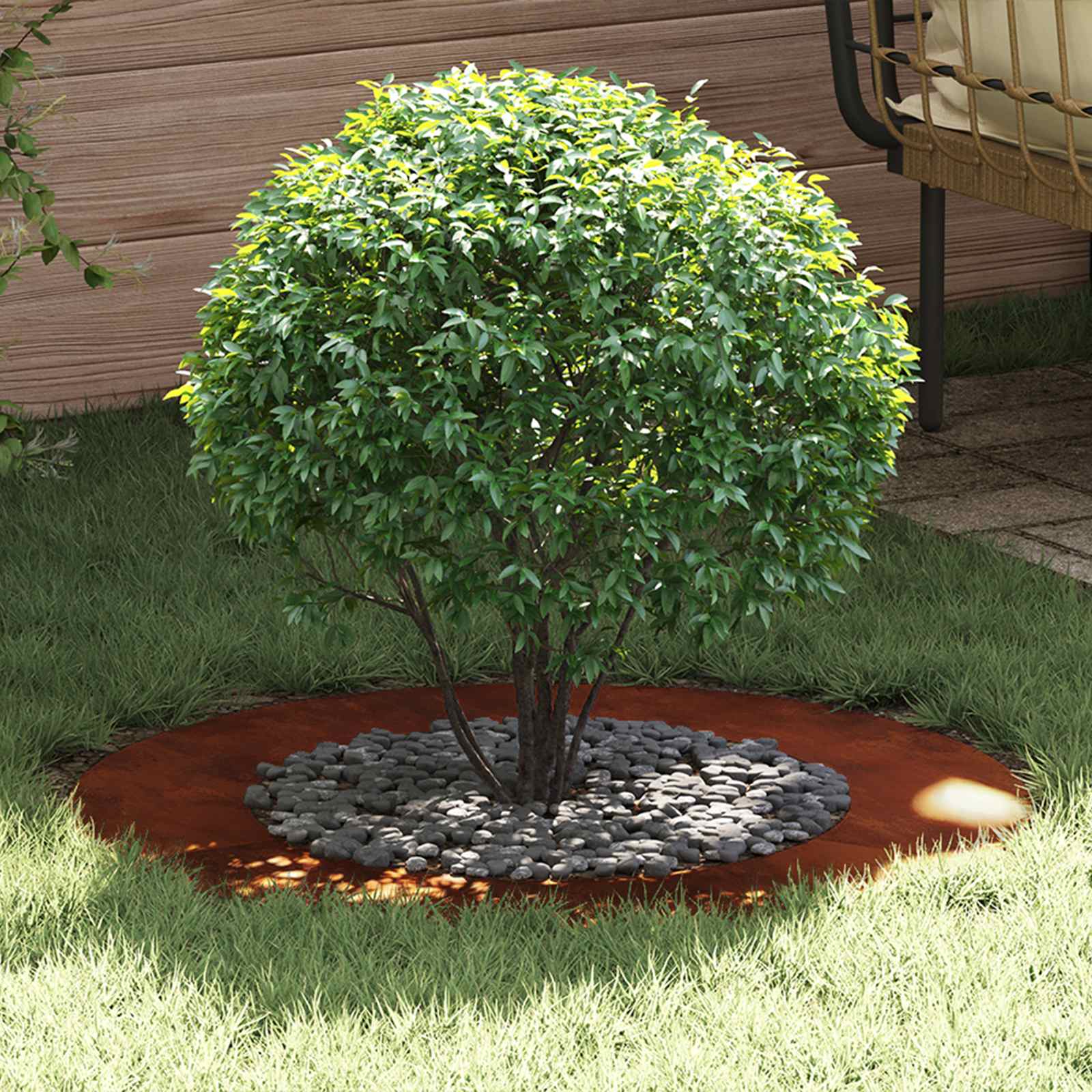 suitable for Flat Tree Rings 5 pcs Brown Ø50 / 80 cm