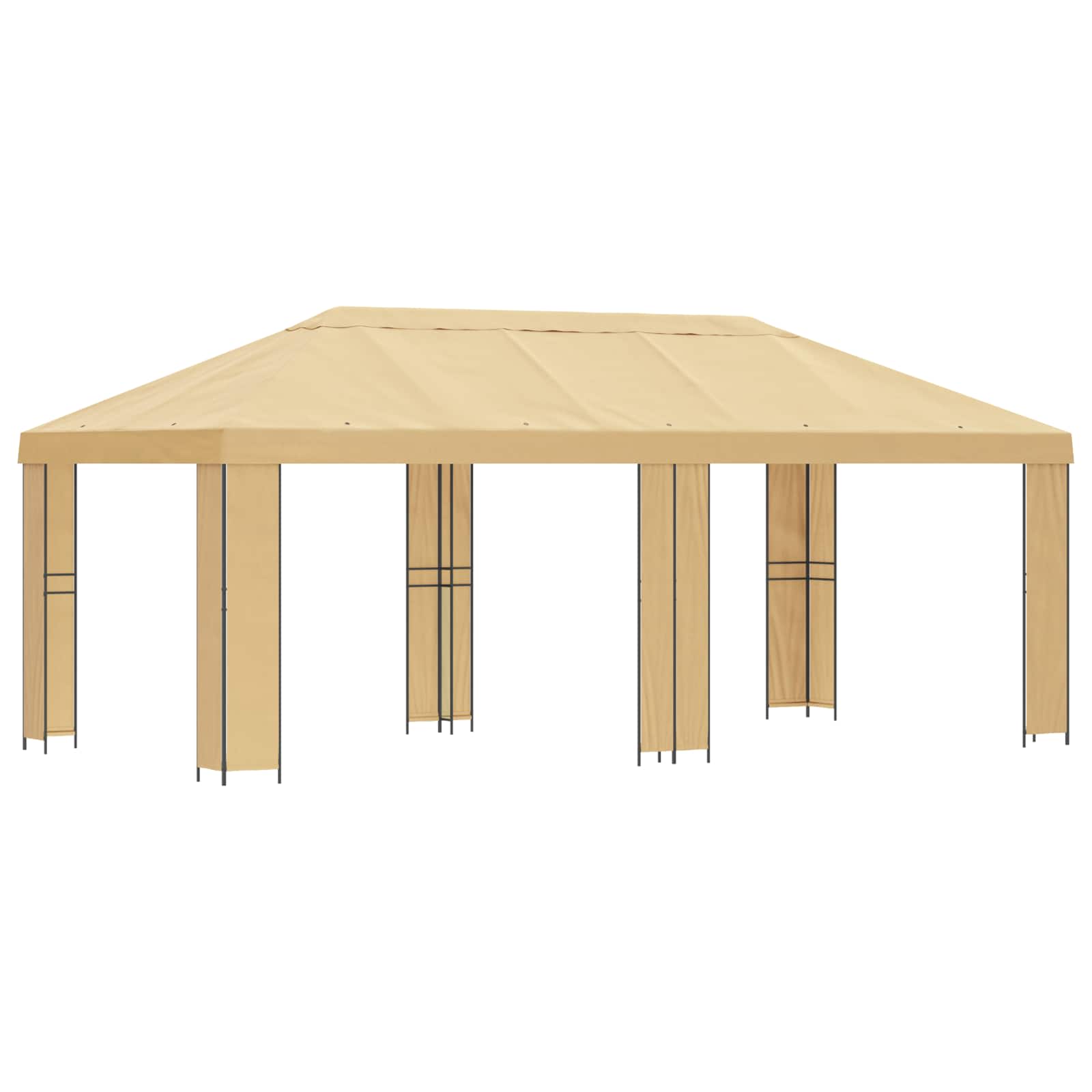 Garden Gazebo 6 x 3 m Cream Polyester and Steel 190