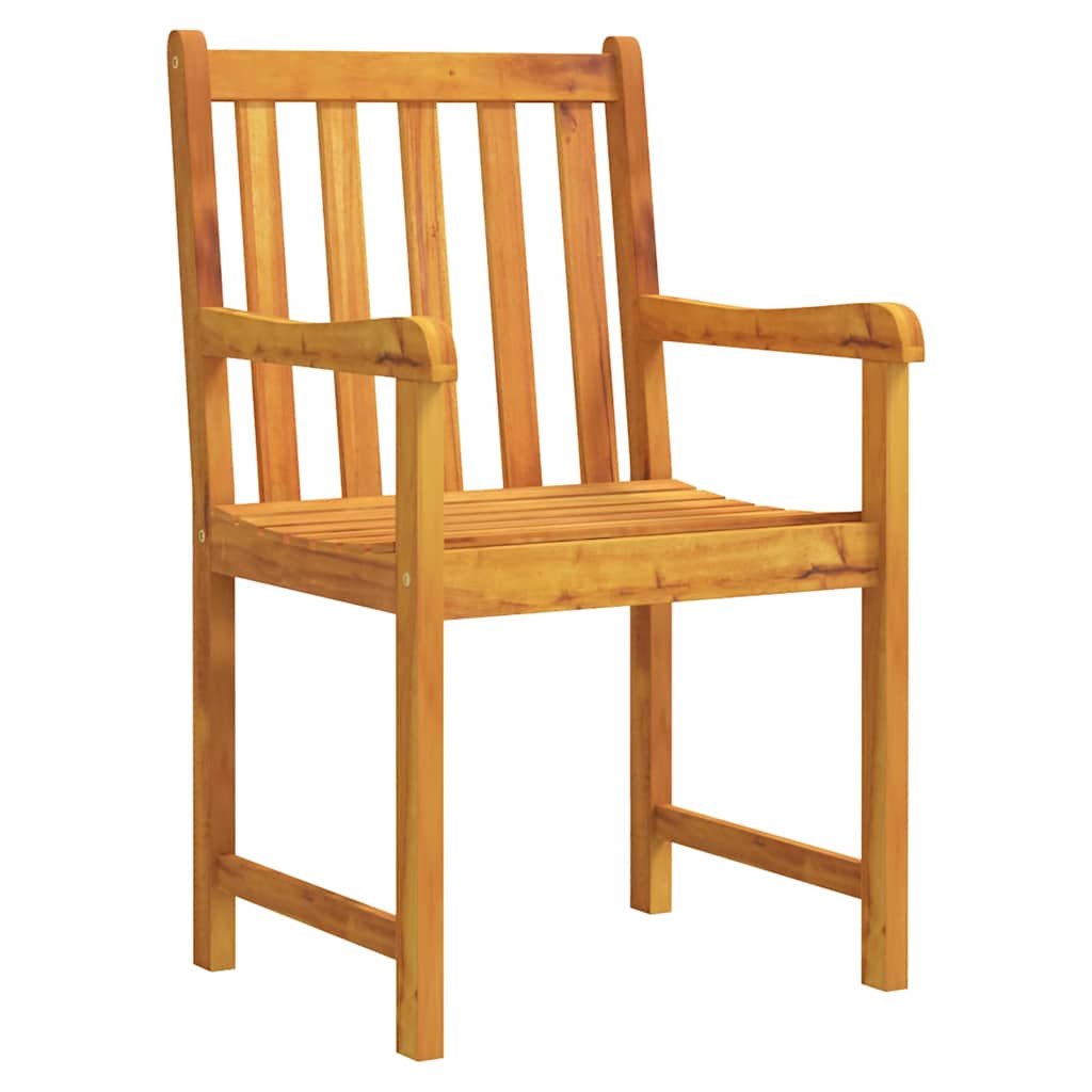 Garden Dining Set 7 pcs Brown Solid Acacia Wood