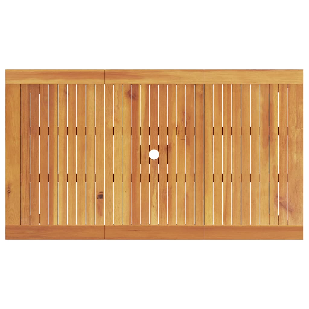 Garden Dining Set 7 pcs Brown Solid Acacia Wood