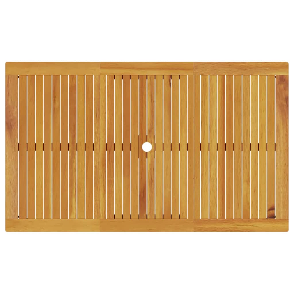 Garden Dining Set 7 pcs Brown Solid Acacia Wood